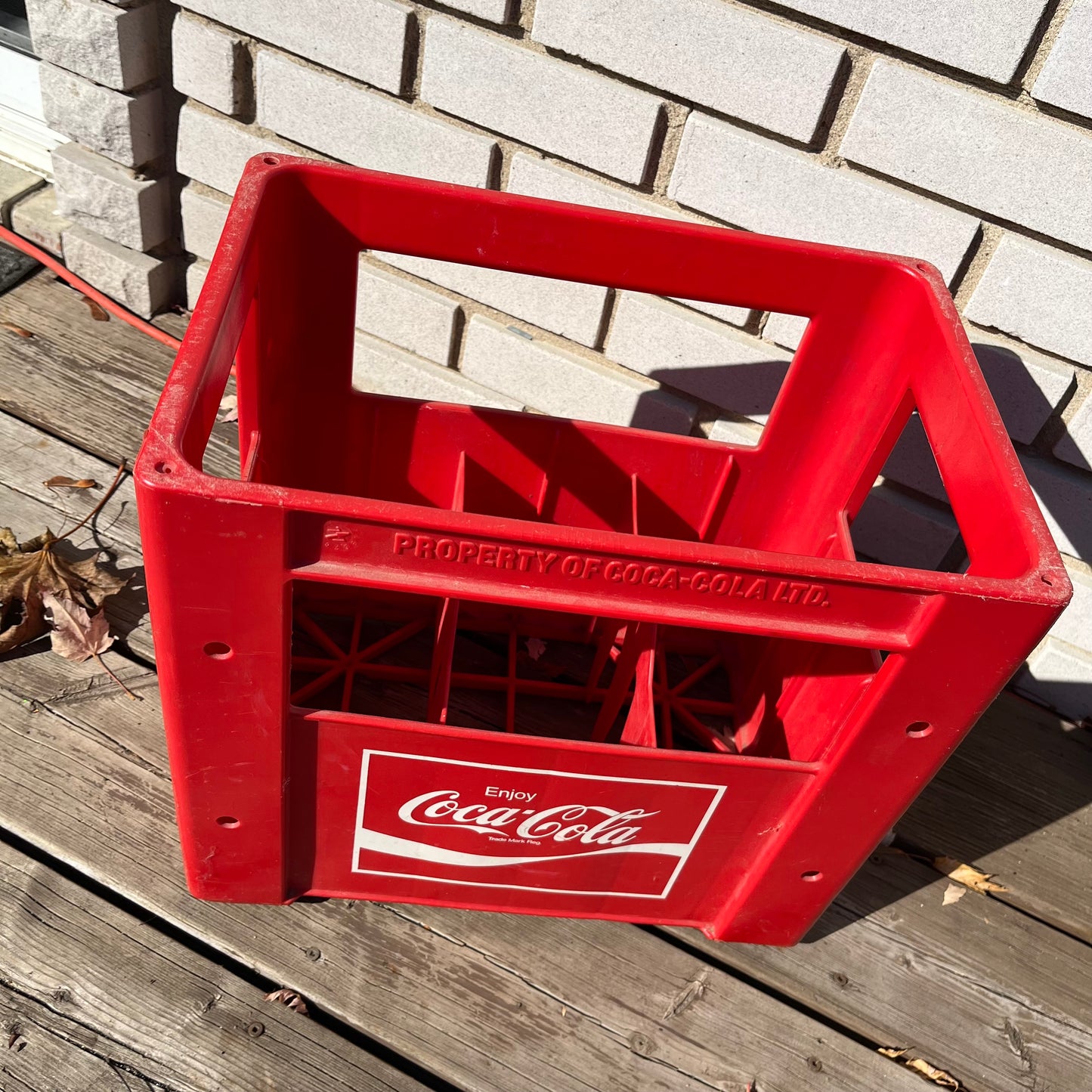 Vintage 80s Coca-Cola Coke Large Red Plastic Crate