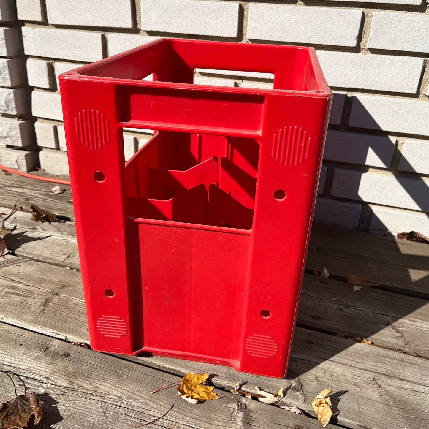 Vintage 80s Coca-Cola Coke Large Red Plastic Crate