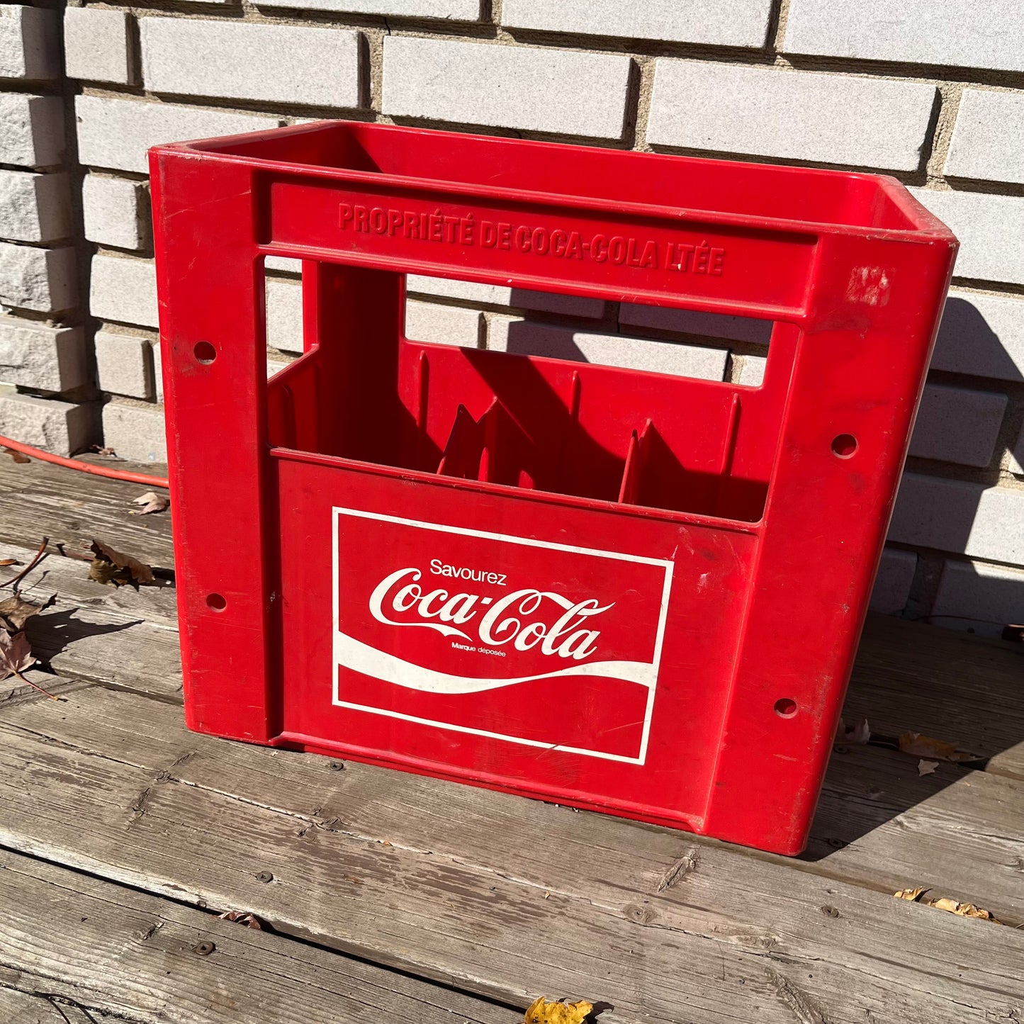 Vintage 80s Coca-Cola Coke Large Red Plastic Crate