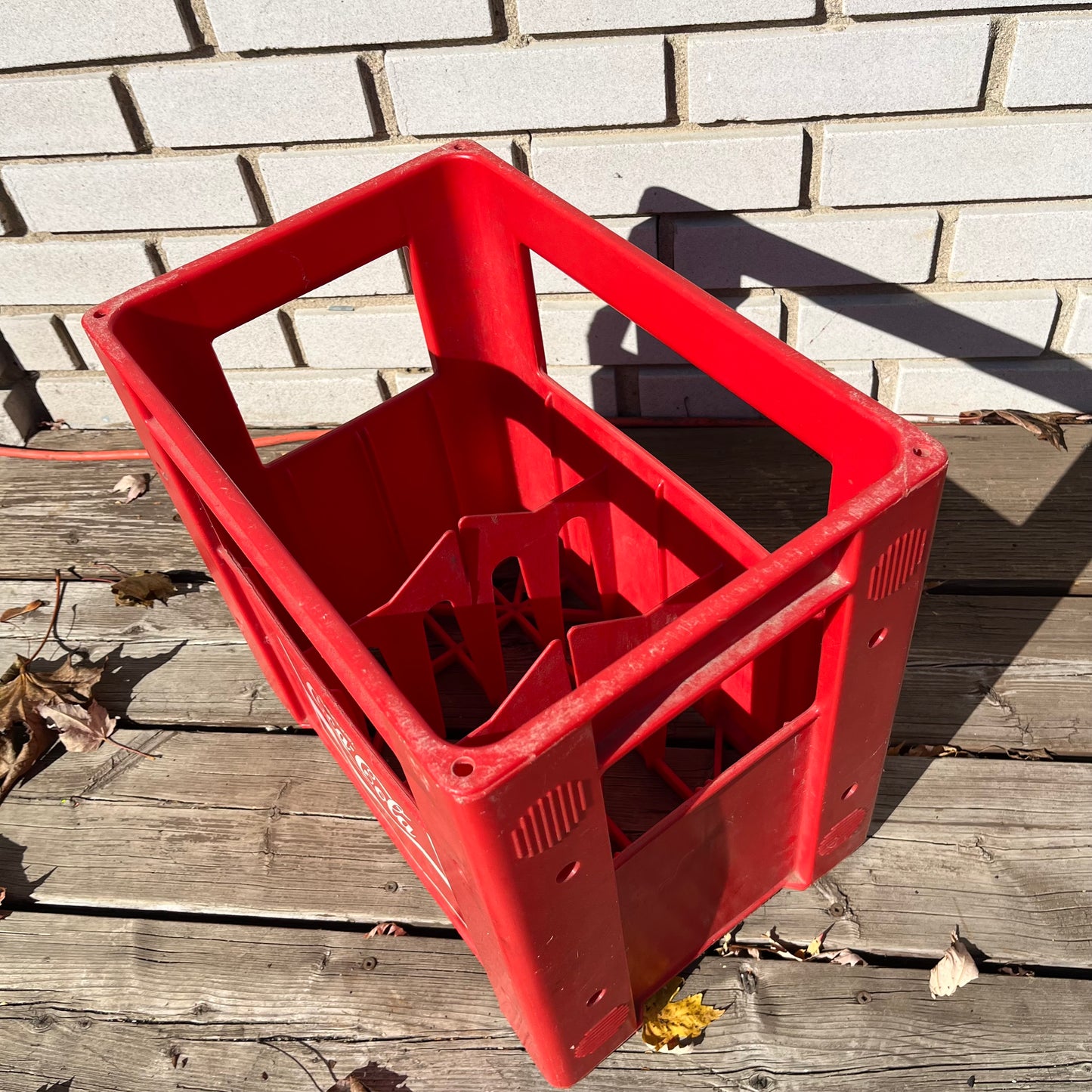 Vintage 80s Coca-Cola Coke Large Red Plastic Crate