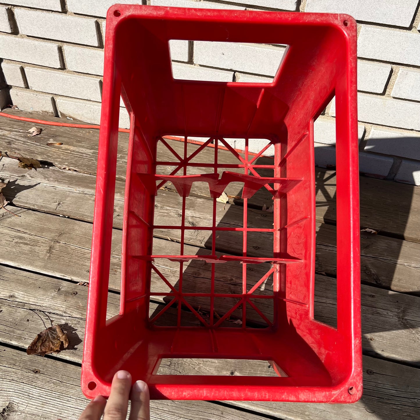 Vintage 80s Coca-Cola Coke Large Red Plastic Crate