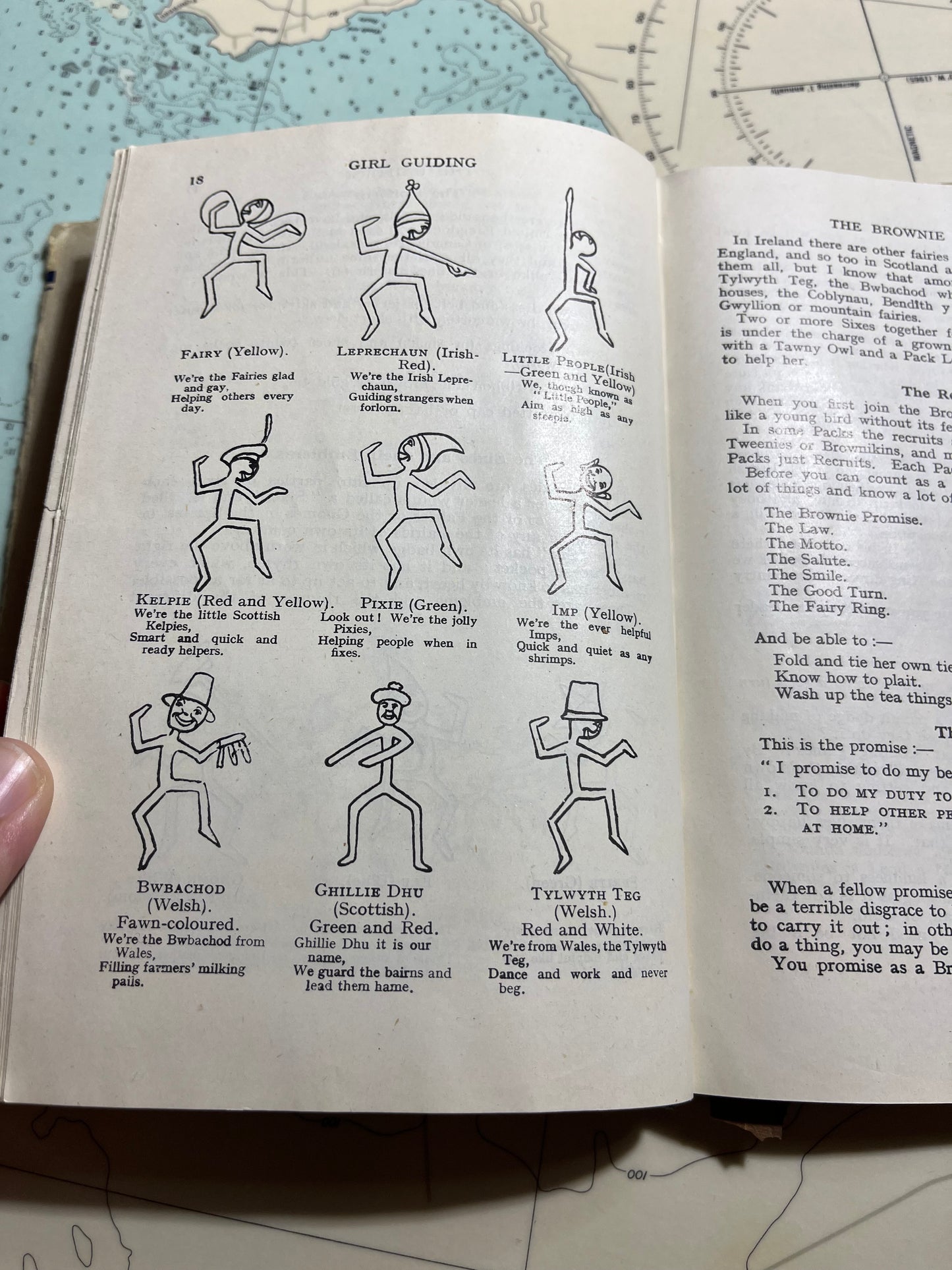 Vintage 1918 Girl Guiding Lord Baden Powell of Gilwell Book