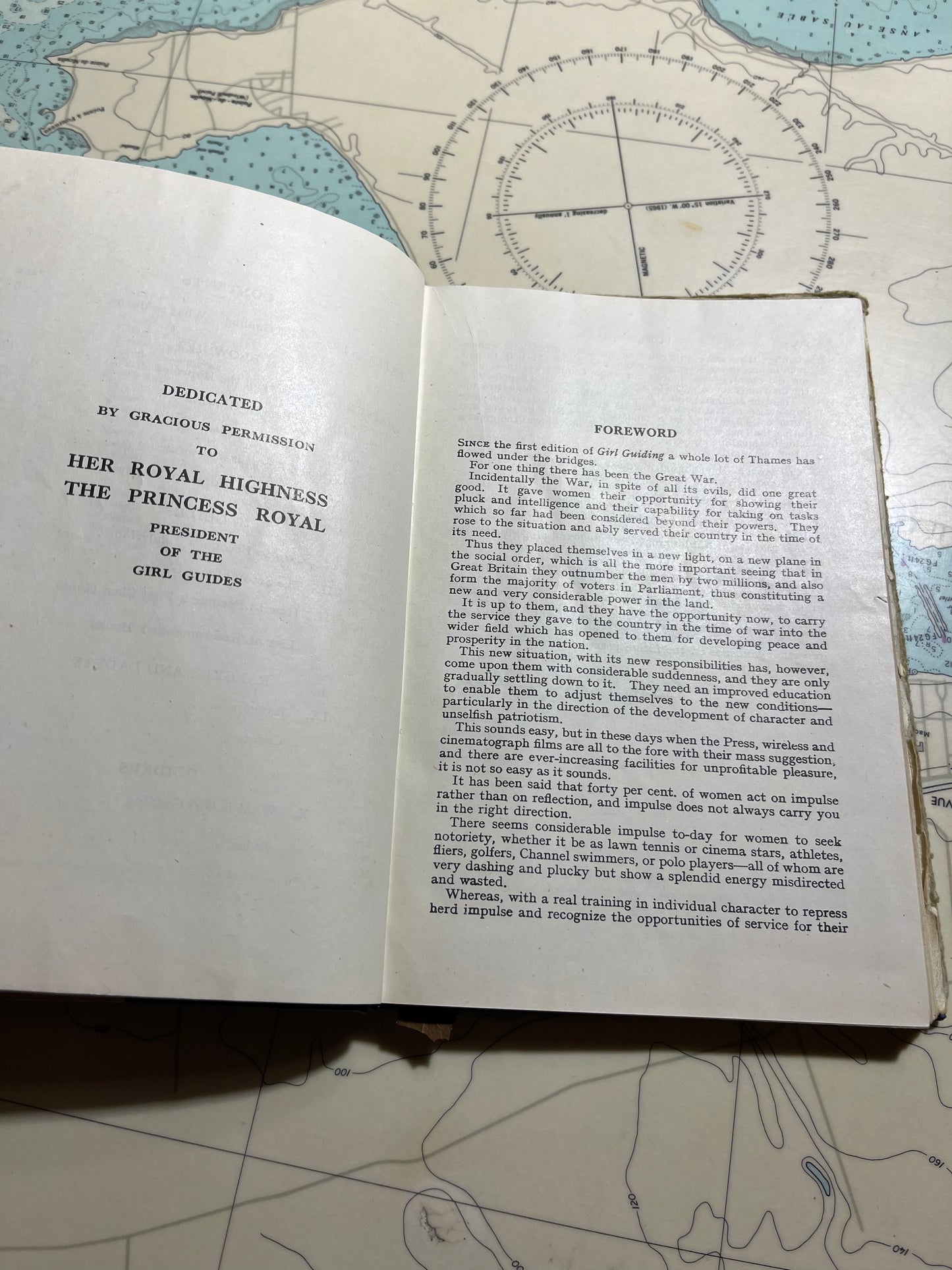 Vintage 1918 Girl Guiding Lord Baden Powell of Gilwell Book
