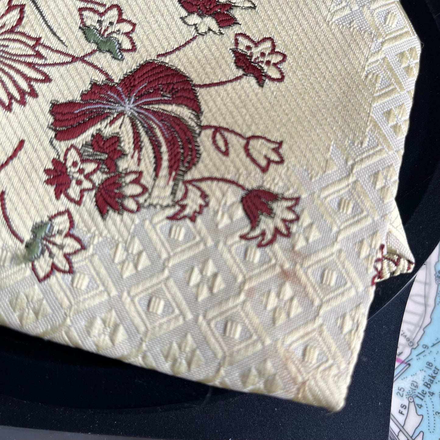 Vintage 70s Floral Polyester Tie