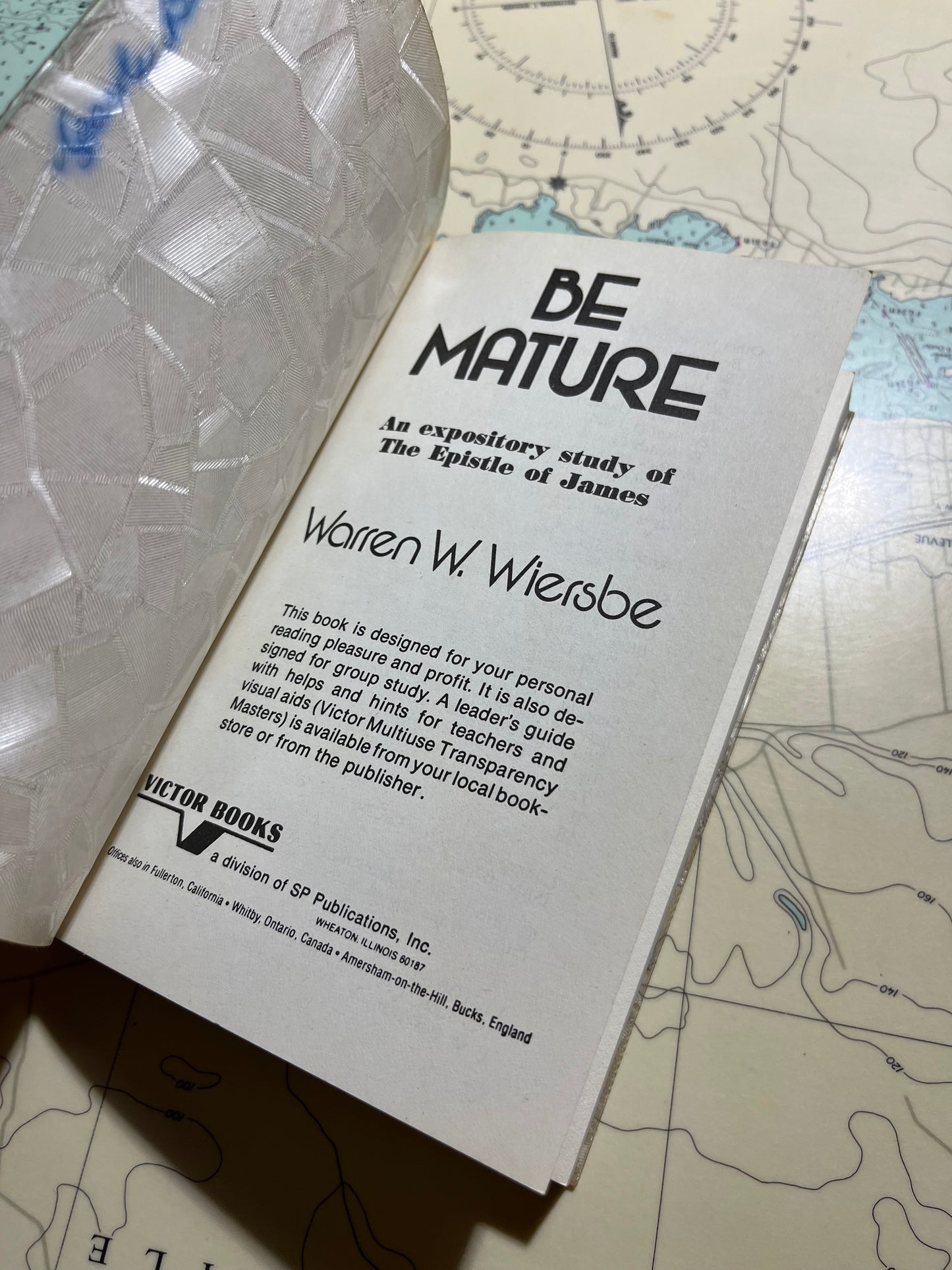 Vintage 1981 Warren W. Wiersbe Be Mature Book