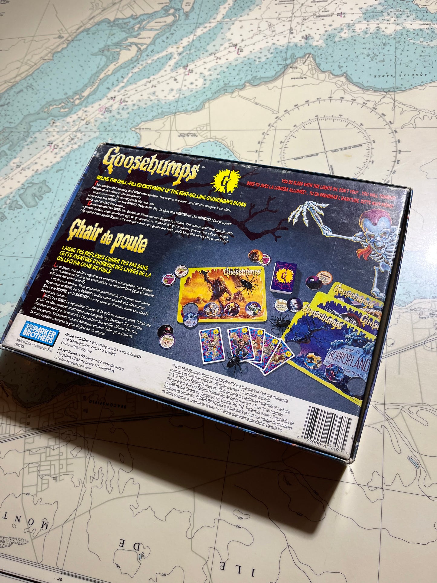 Vintage 1995 Goosebumps Shrieks and Spiders Game