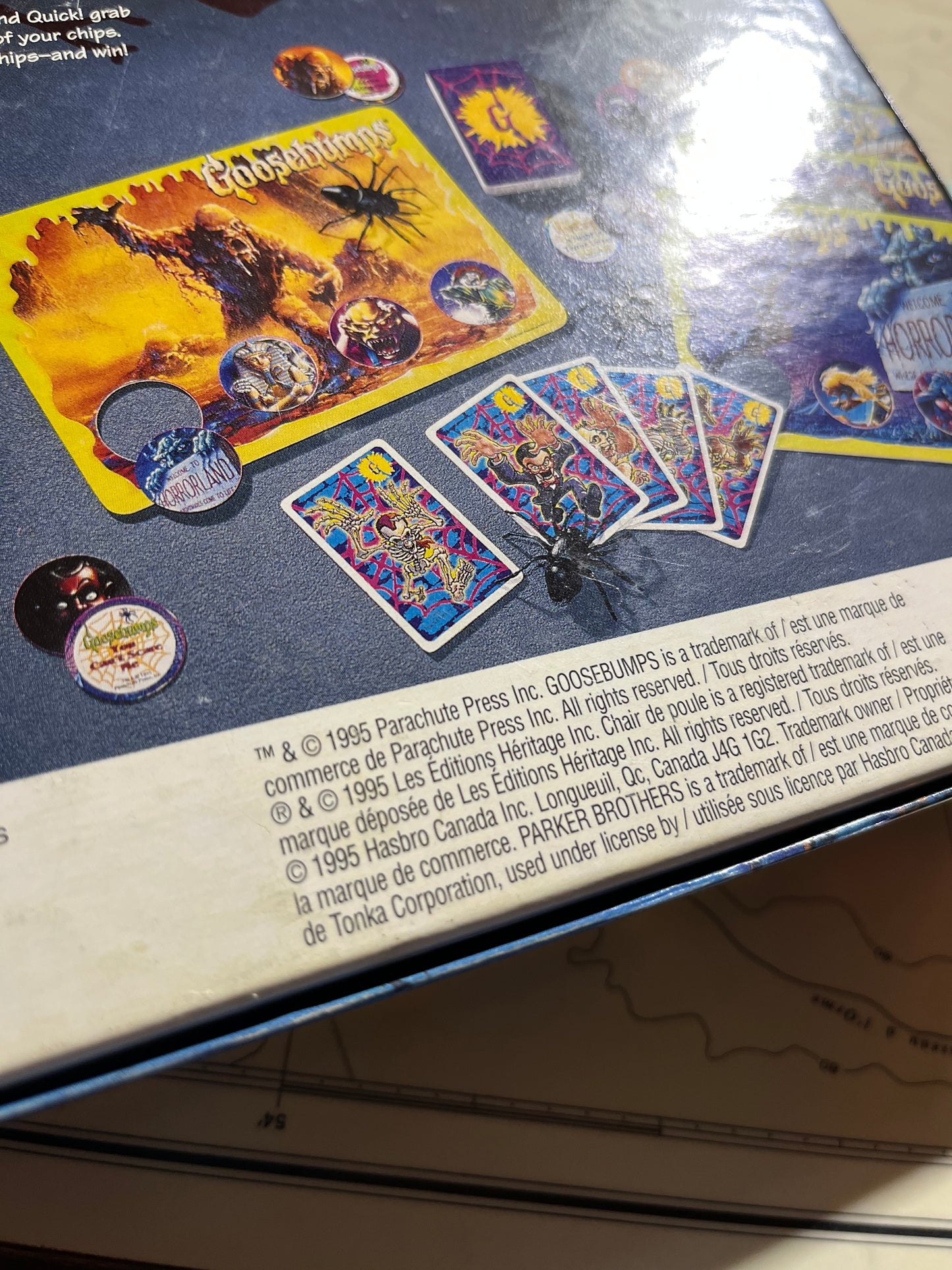 Vintage 1995 Goosebumps Shrieks and Spiders Game