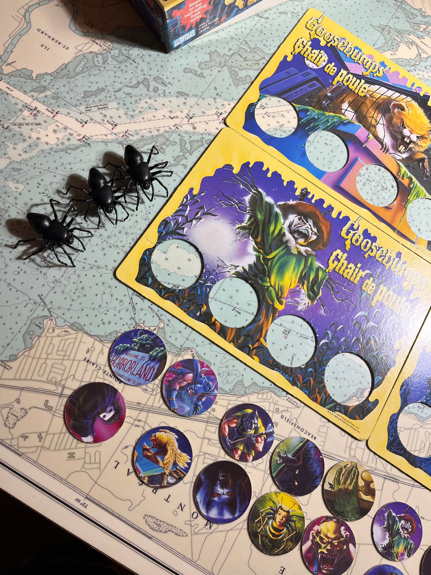 Vintage 1995 Goosebumps Shrieks and Spiders Game