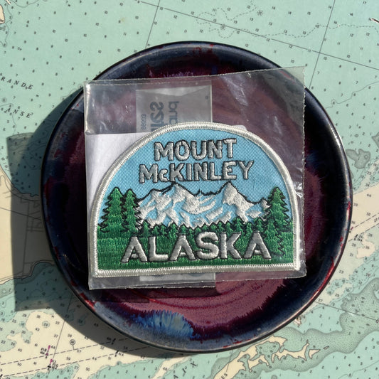 Vintage Mount McKinley Alaska Embroidered Patch / Badge