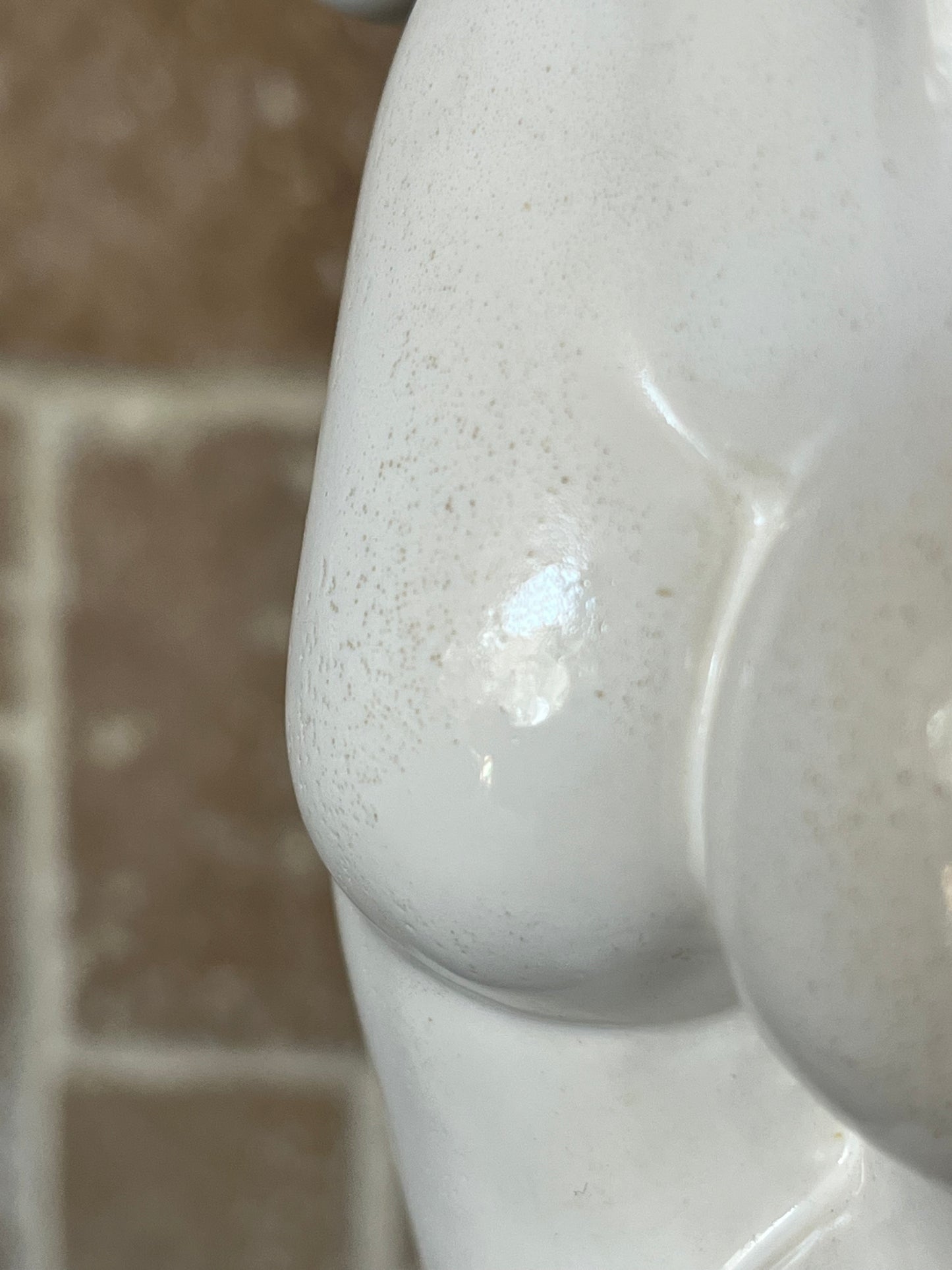 Vintage White Ceramic Goddess Water Bearer Statuette