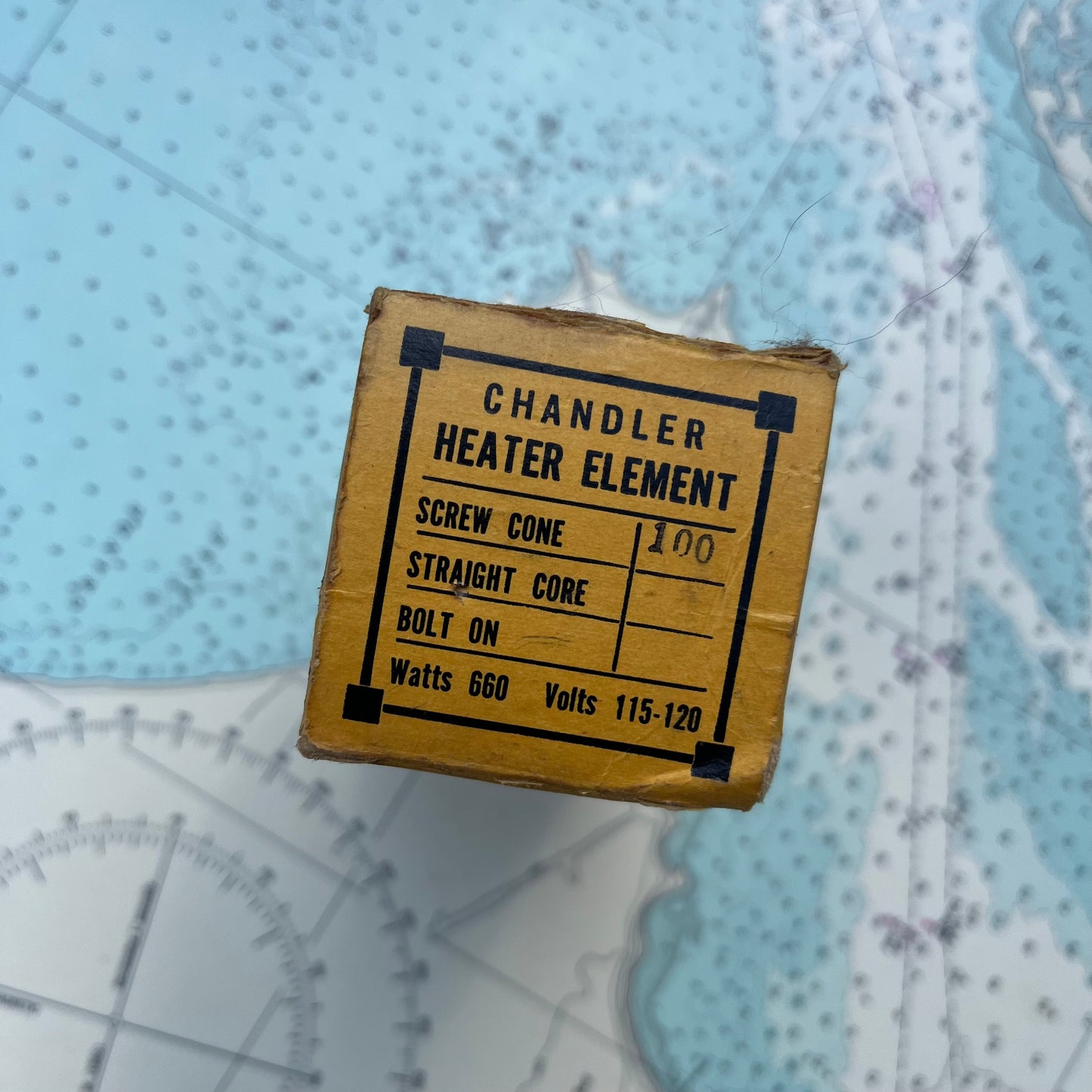 Vintage Chandler Heater Element Edison Screw Cone