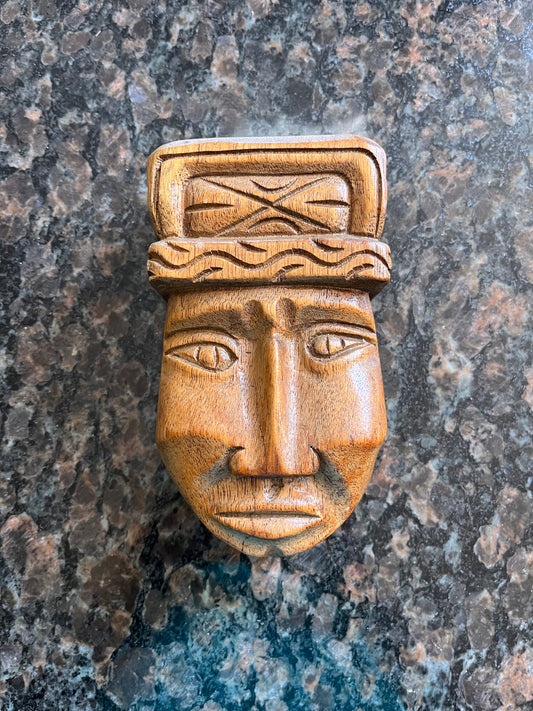 Vintage Hand Carved Wooden Honduras Mask