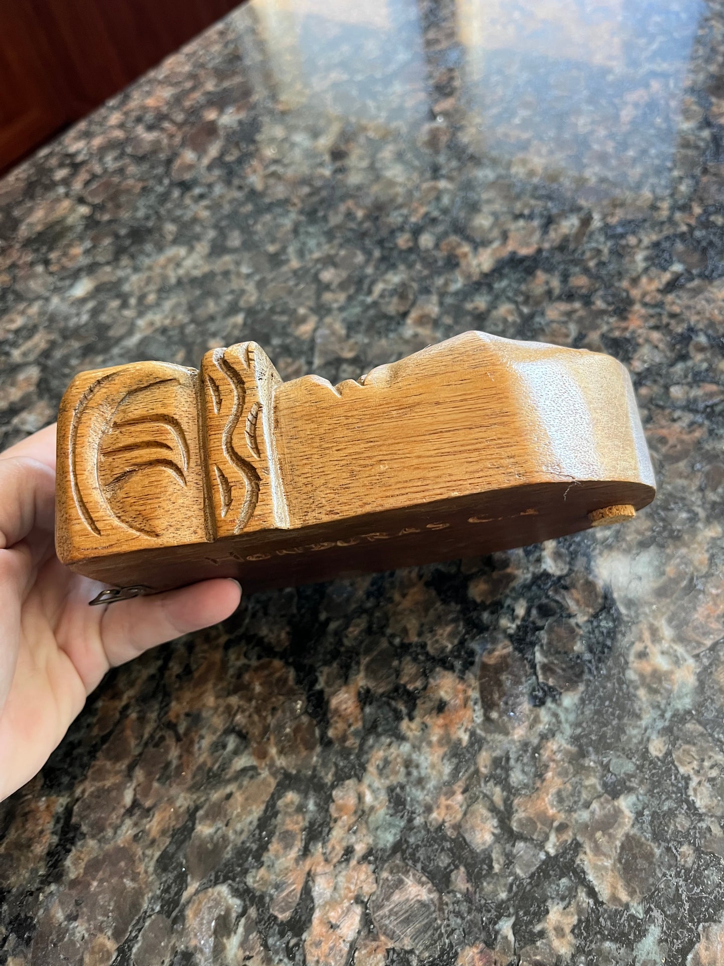 Vintage Hand Carved Wooden Honduras Mask