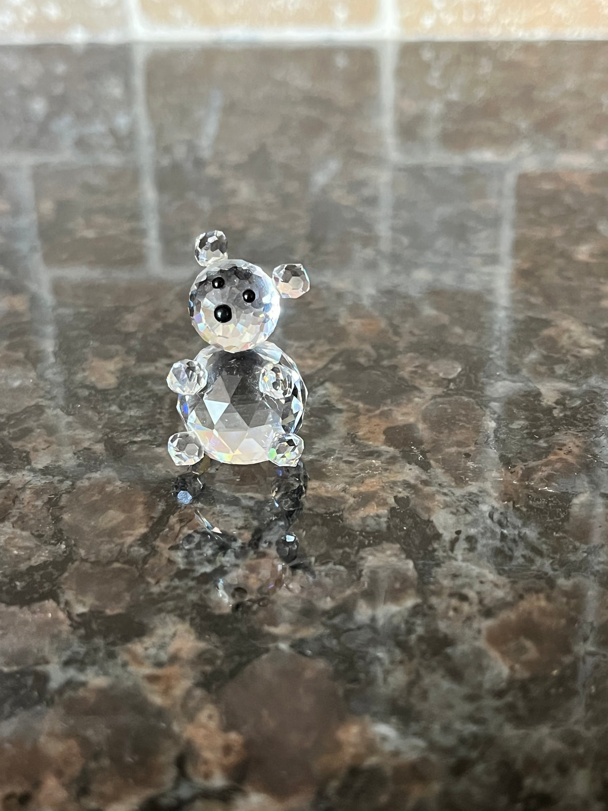 Vintage Swarovski Crystal Mini Bear Figurine