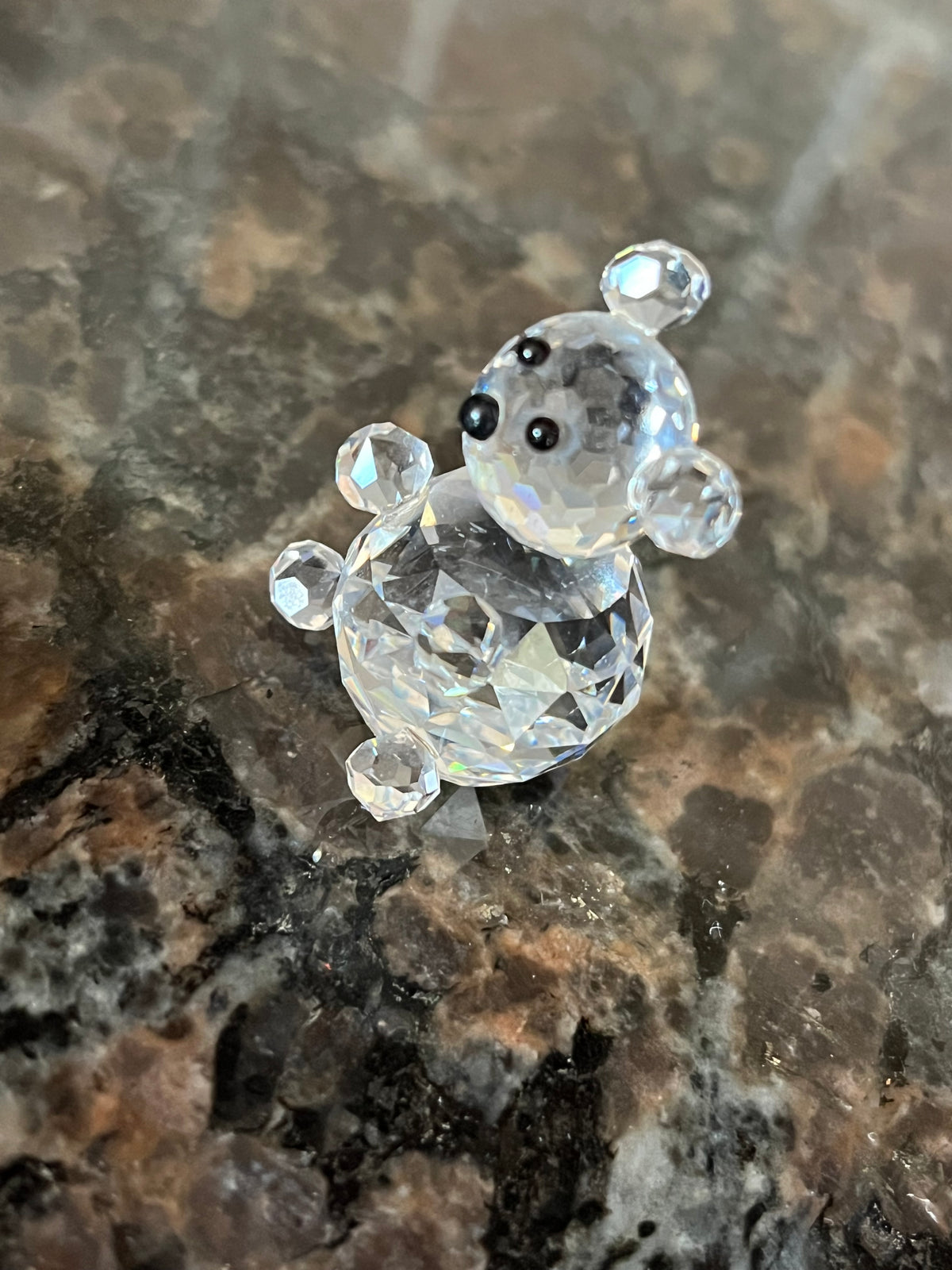 Vintage Swarovski Crystal Mini Bear Figurine