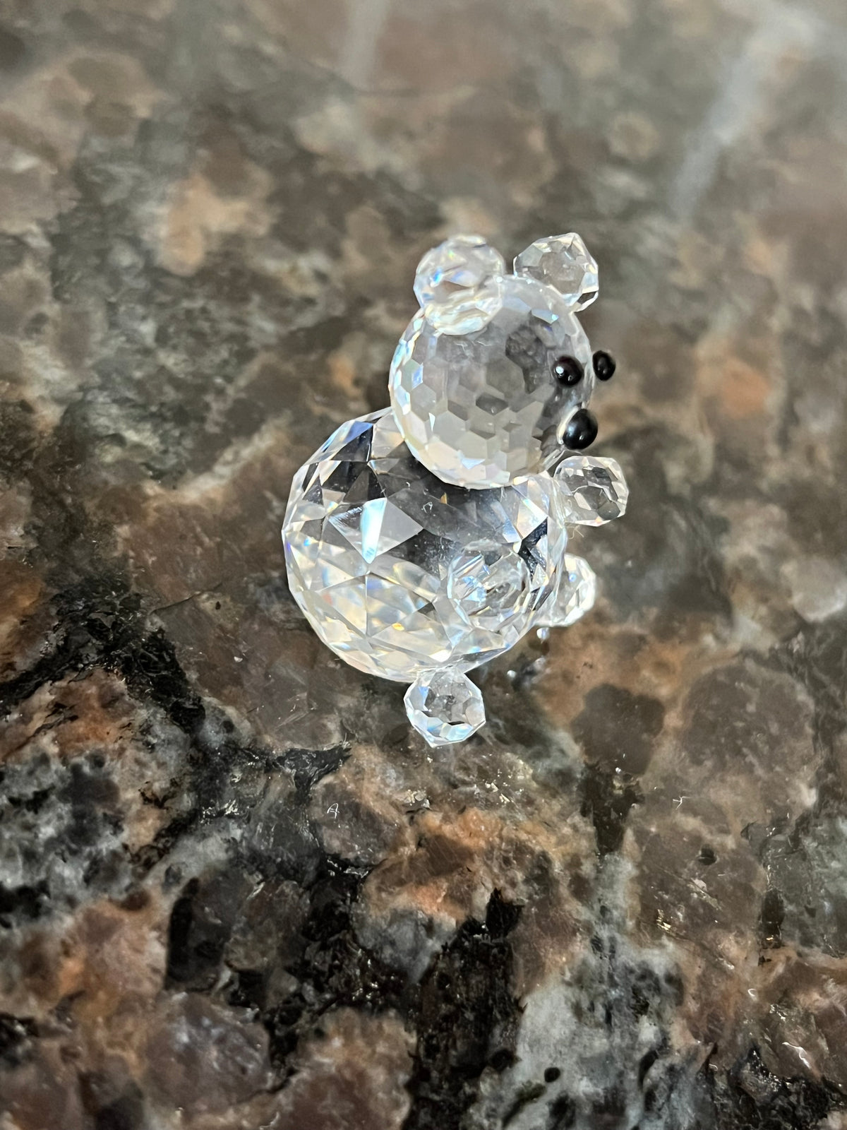 Vintage Swarovski Crystal Mini Bear Figurine