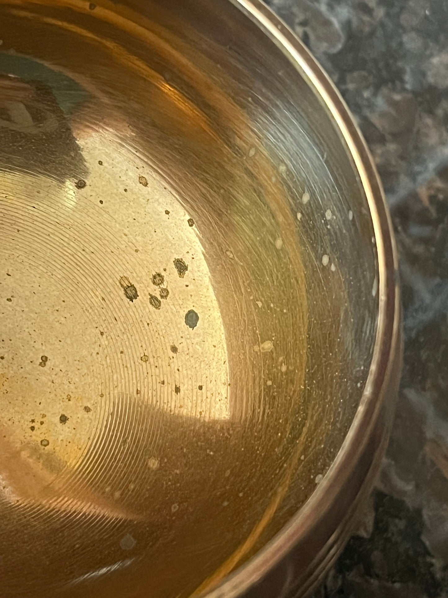 Vintage Tibetan Brass Singing Bowl