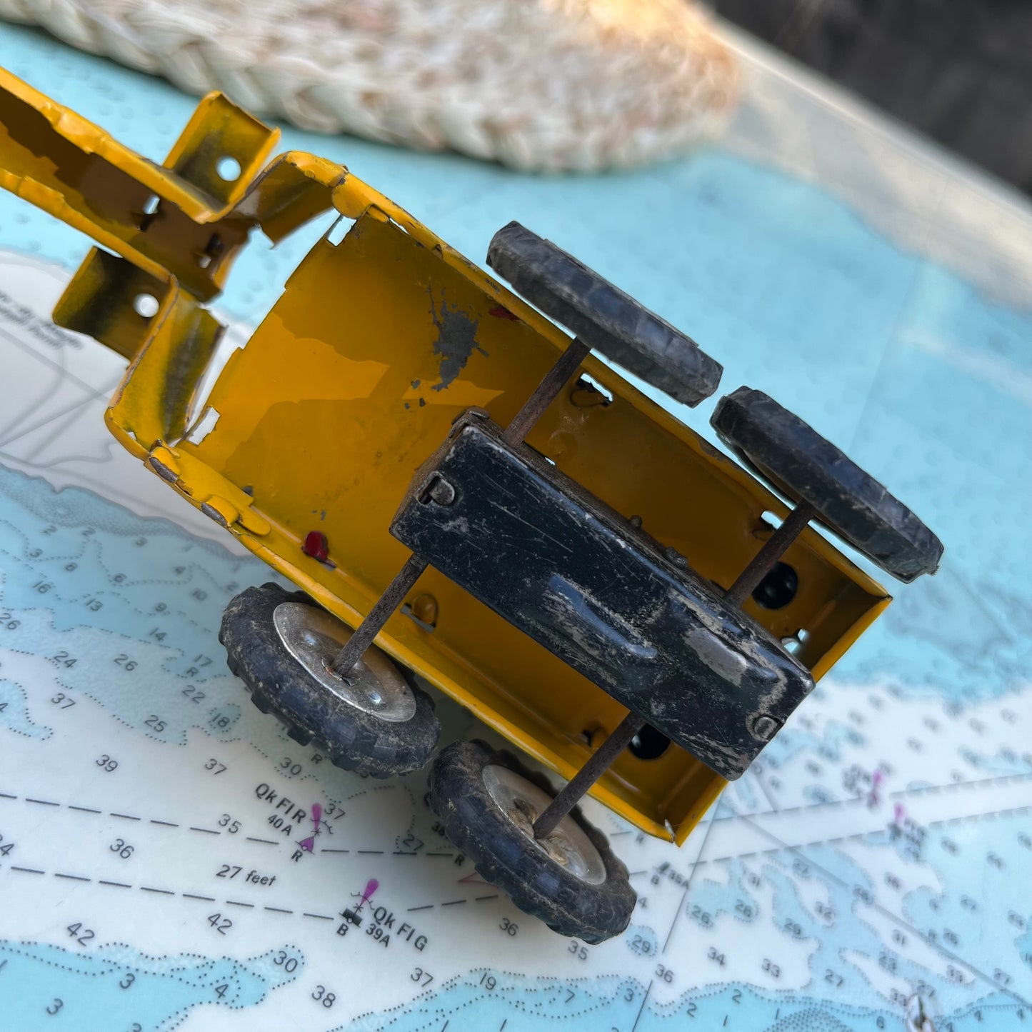 Vintage Linemar Farm Equipment Tin Toy Vehicle