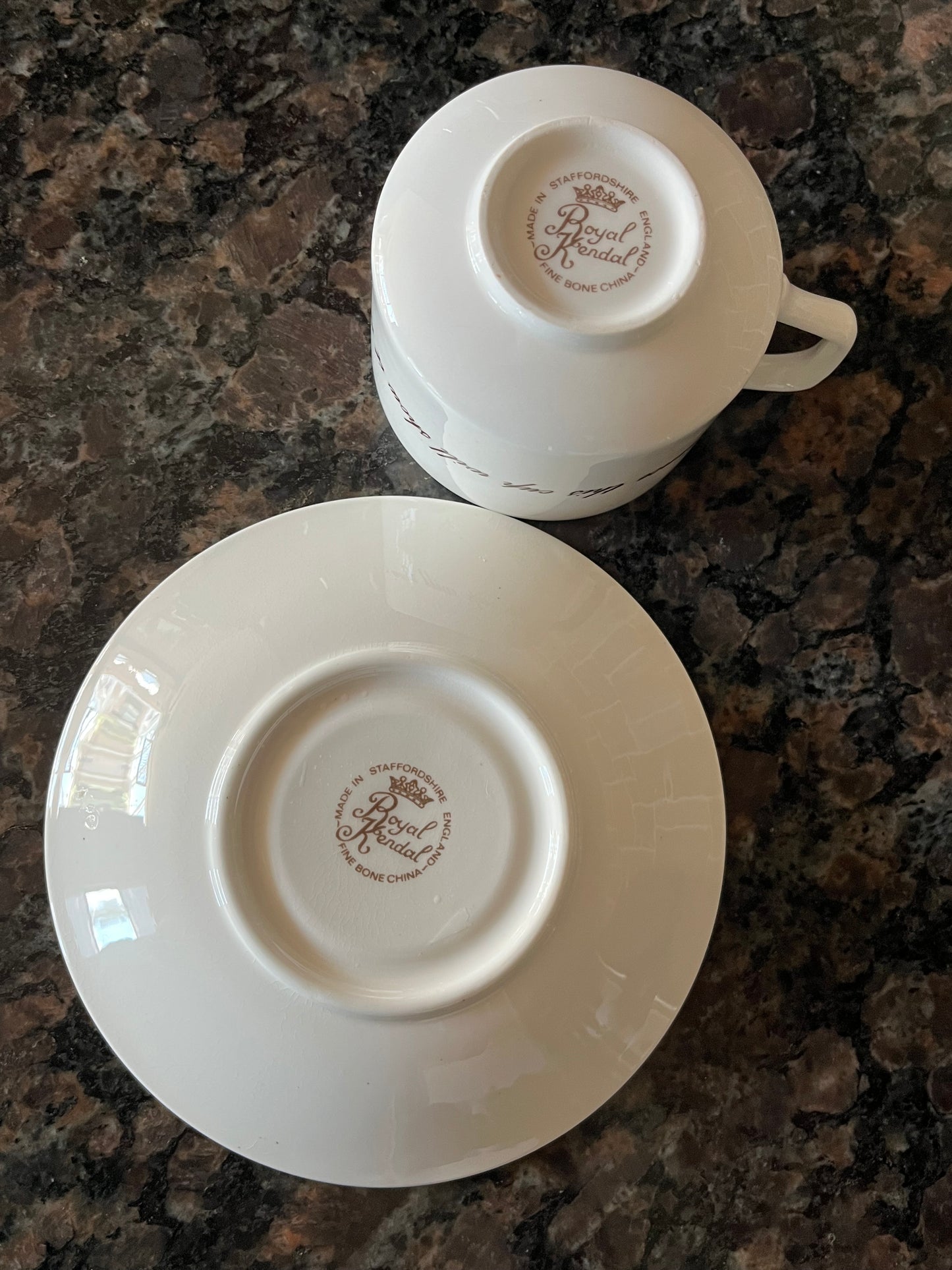 Vintage Royal Kendal Fortune Tellers Tea Cup and Saucer
