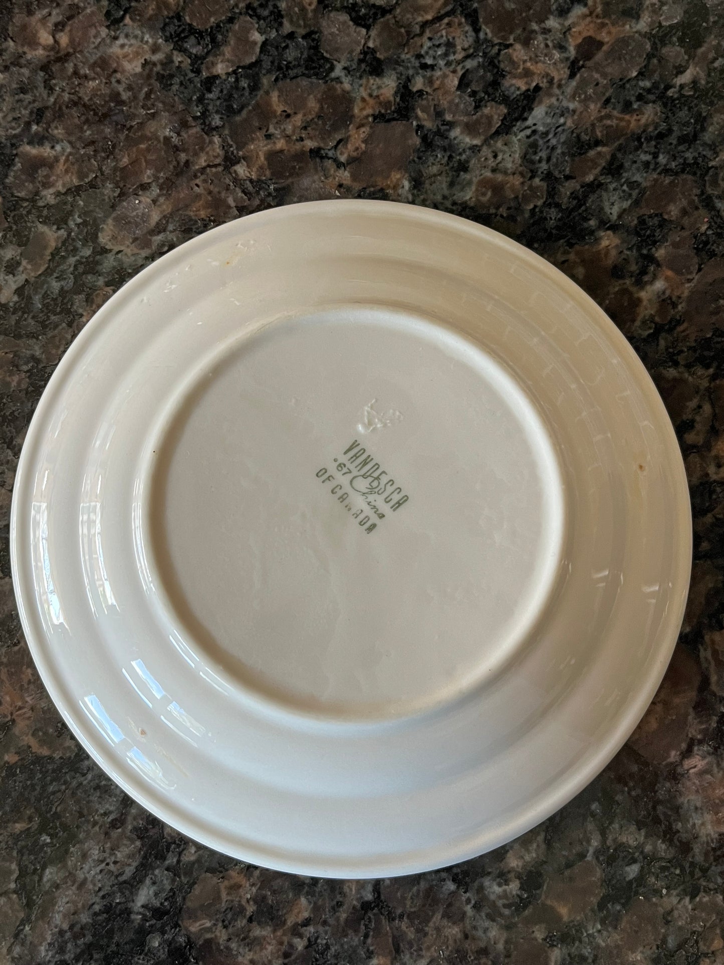 Vintage Vandesca China Diamond Pattern Side Plate
