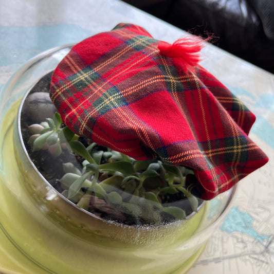 Vintage Kids Plaid / Tartan Beret