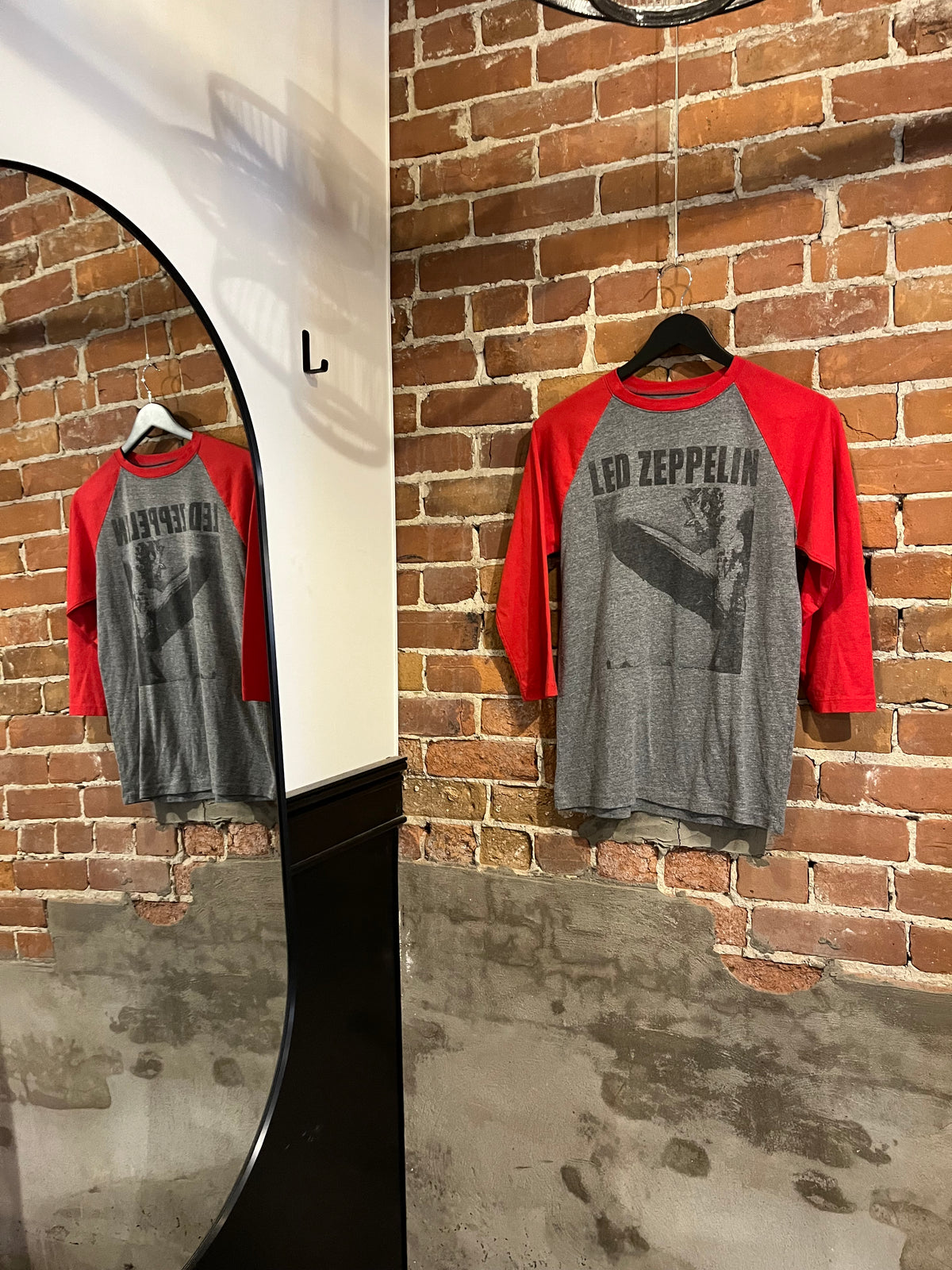 Vintage Led Zeppelin 3/4 Sleeve Graphic Tee Shirt