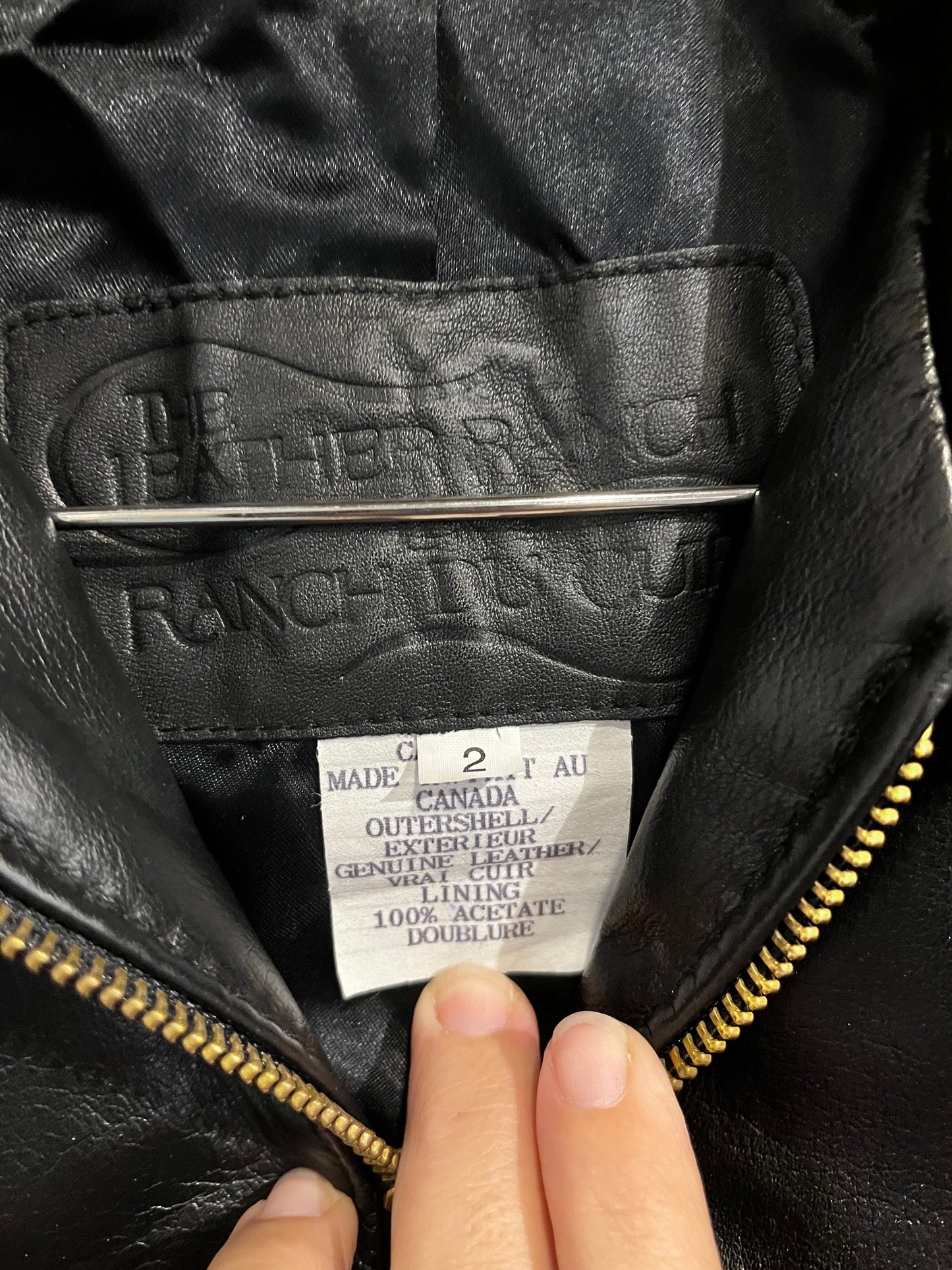 Vintage Black The Leather Ranch Leather Vest with Zippers