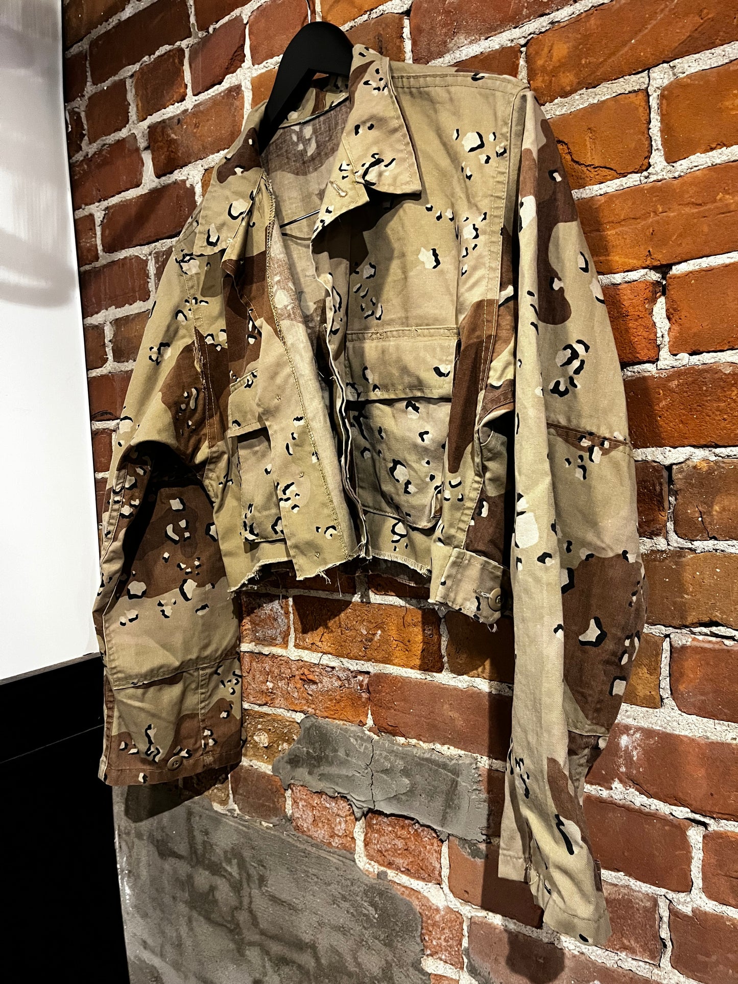 Vintage Cropped Desert Camo Jacket