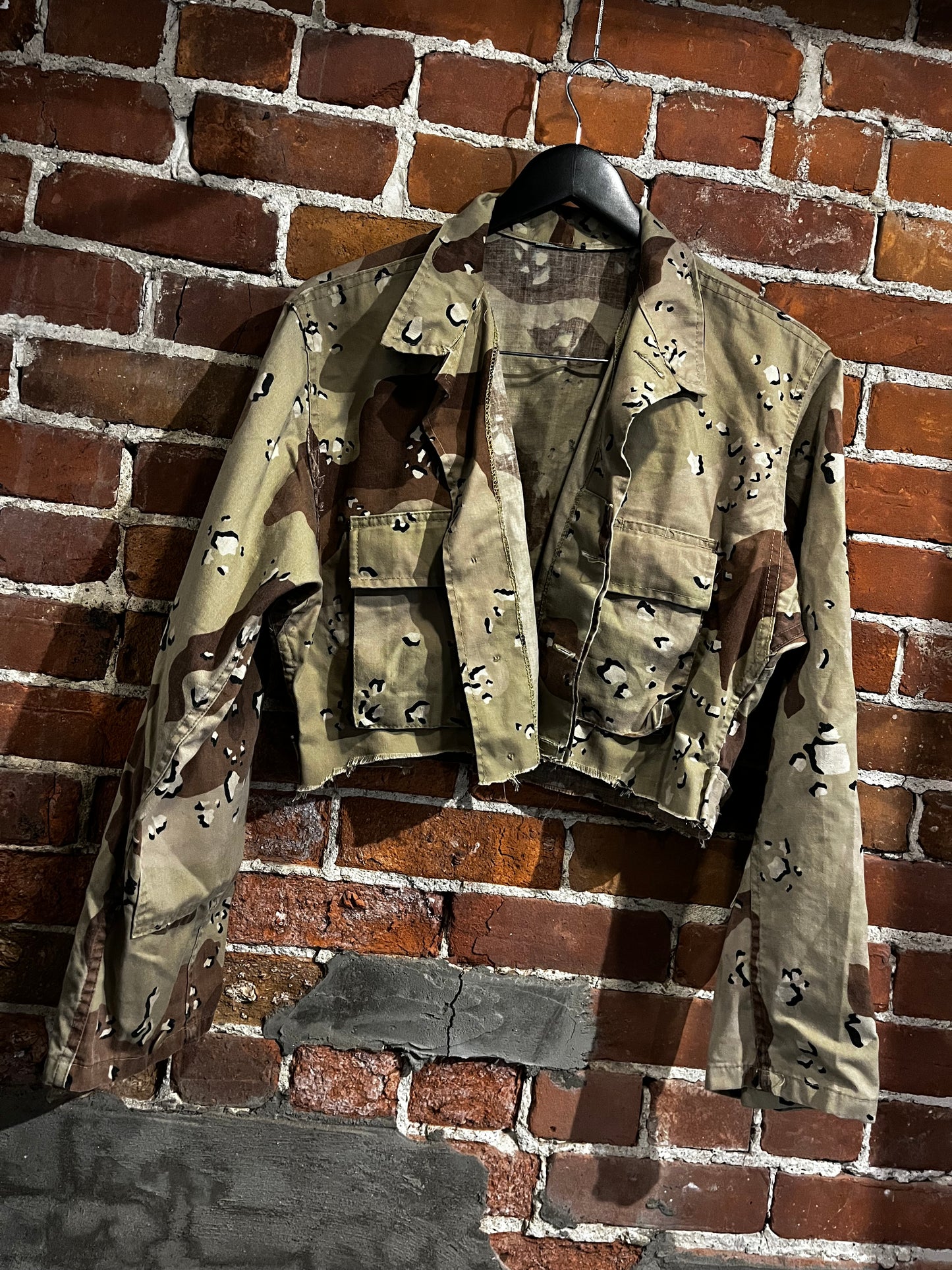 Vintage Cropped Desert Camo Jacket