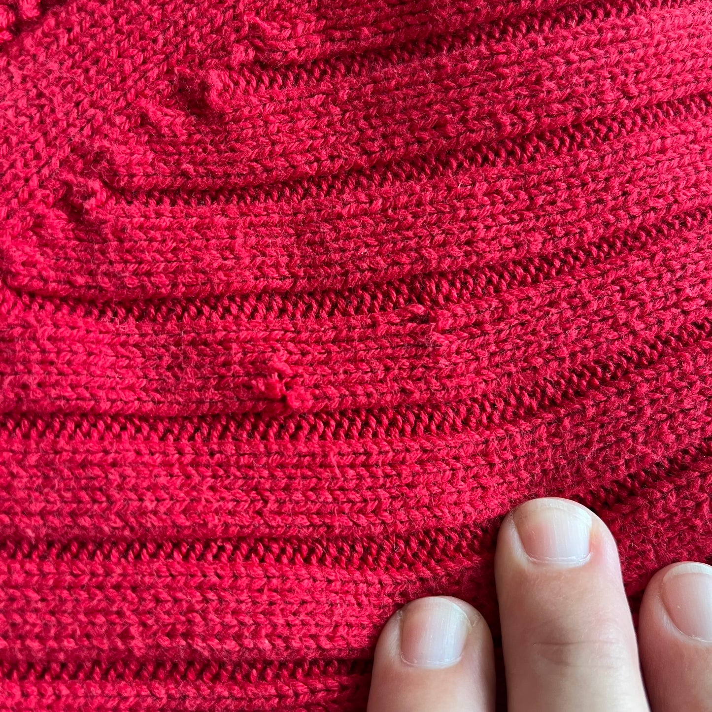 Nautica Red Heavy Knit Sweater
