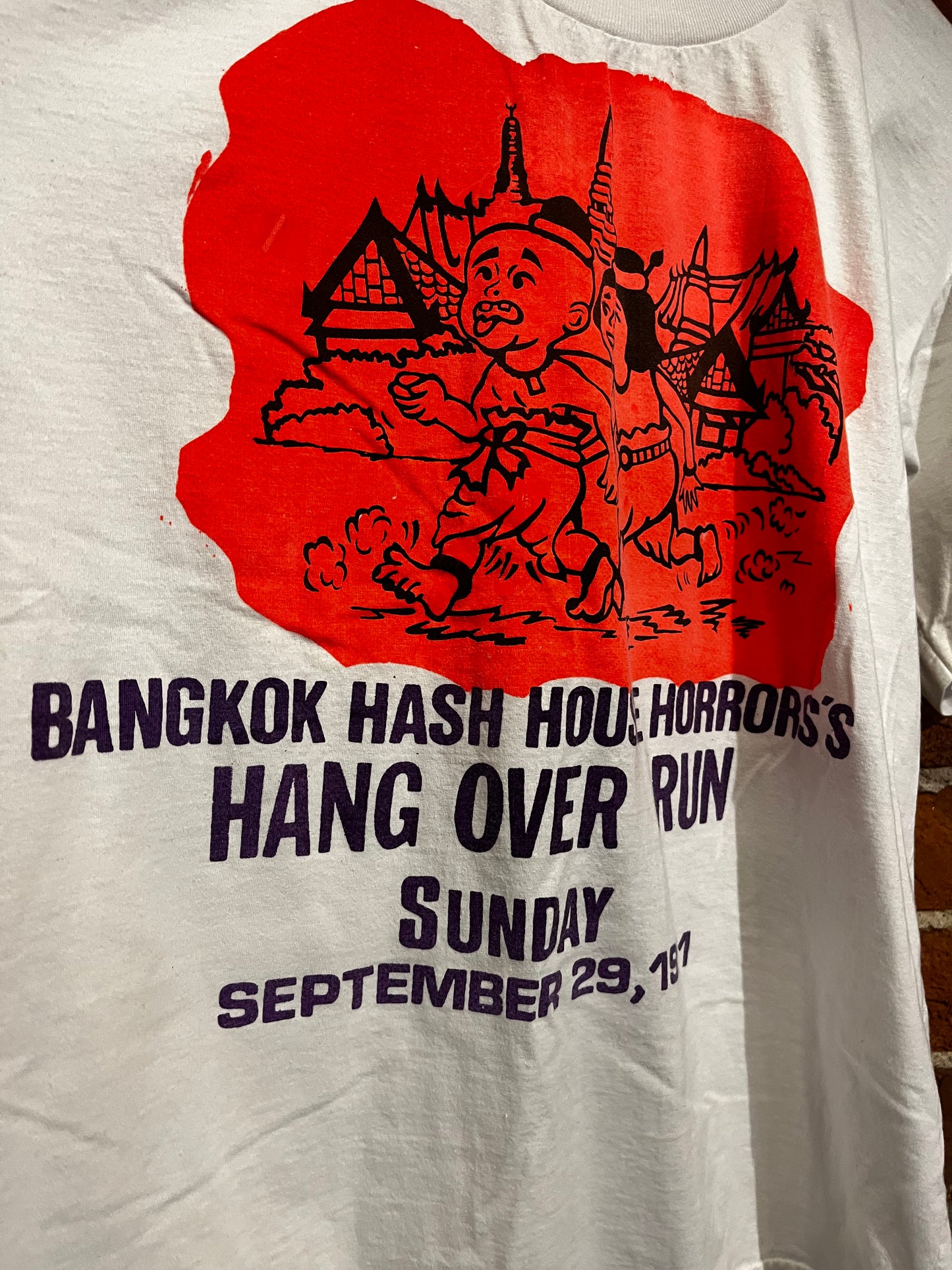 Vintage 1991 Bangkok Hash House Tee Shirt