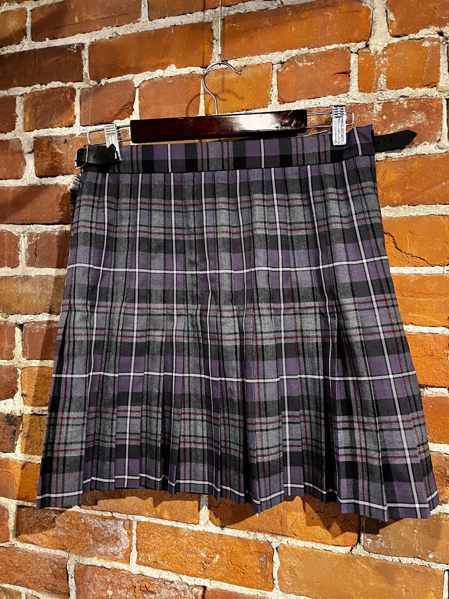 Vintage James Pringle Weaver Purple Plaid Short Kilt