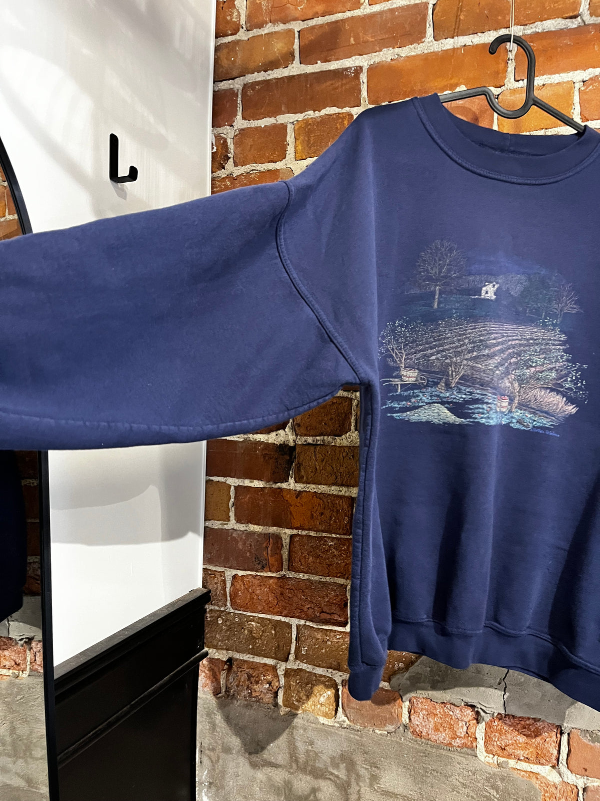 Vintage Northern Reflections Apple Orchard Graphic Crewneck Sweatshirt