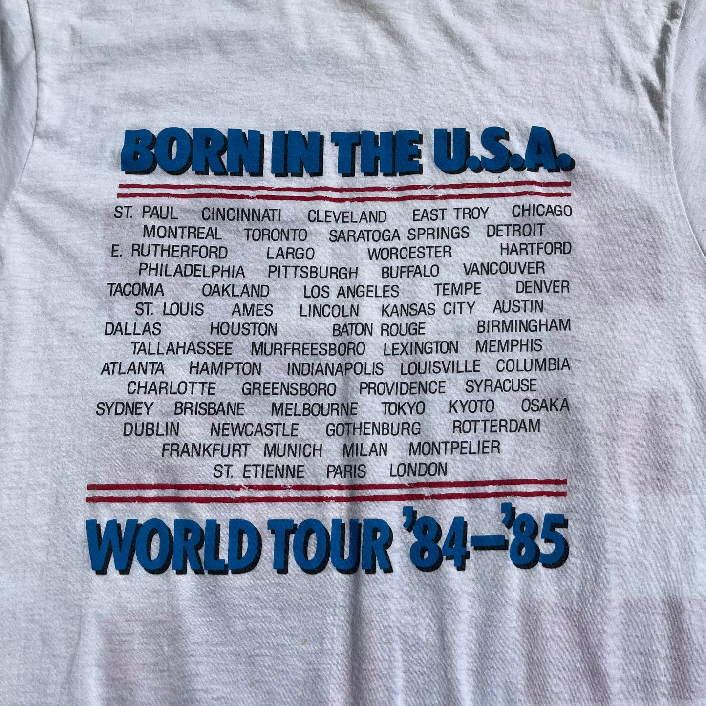 Vintage 1984 Bruce Springsteen Born In The U.S.A. Tour Tee