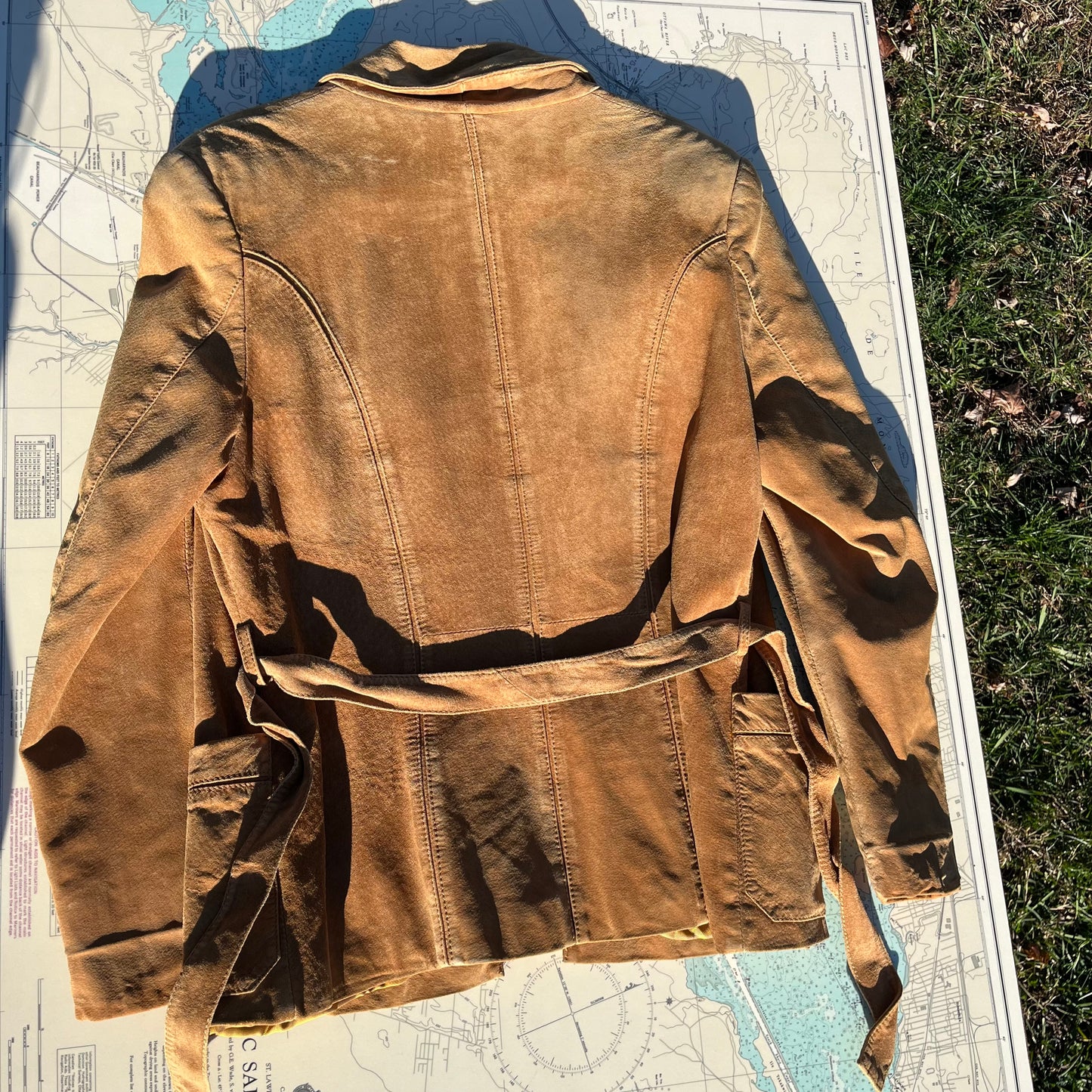 Vintage Zerimar Belted Suede Jacket