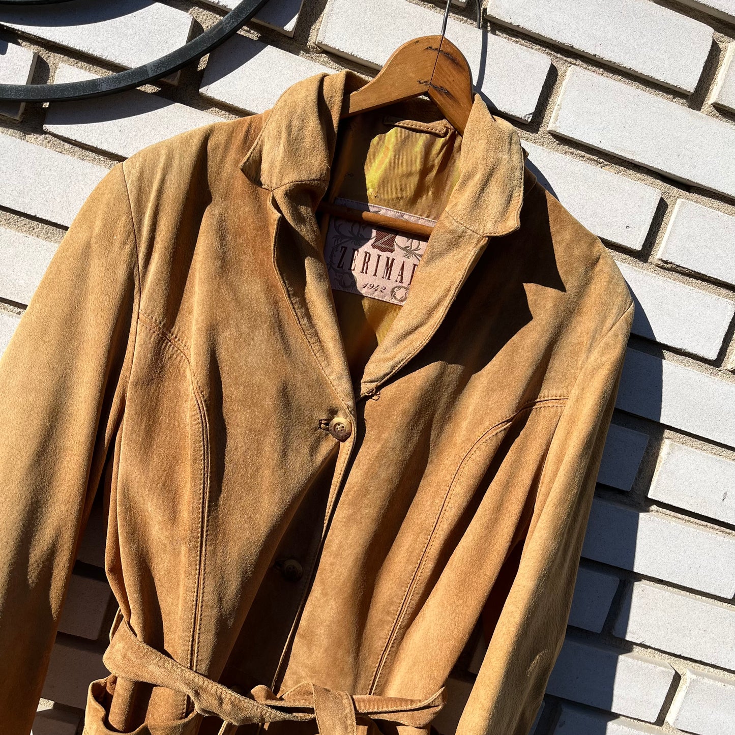 Vintage Zerimar Belted Suede Jacket