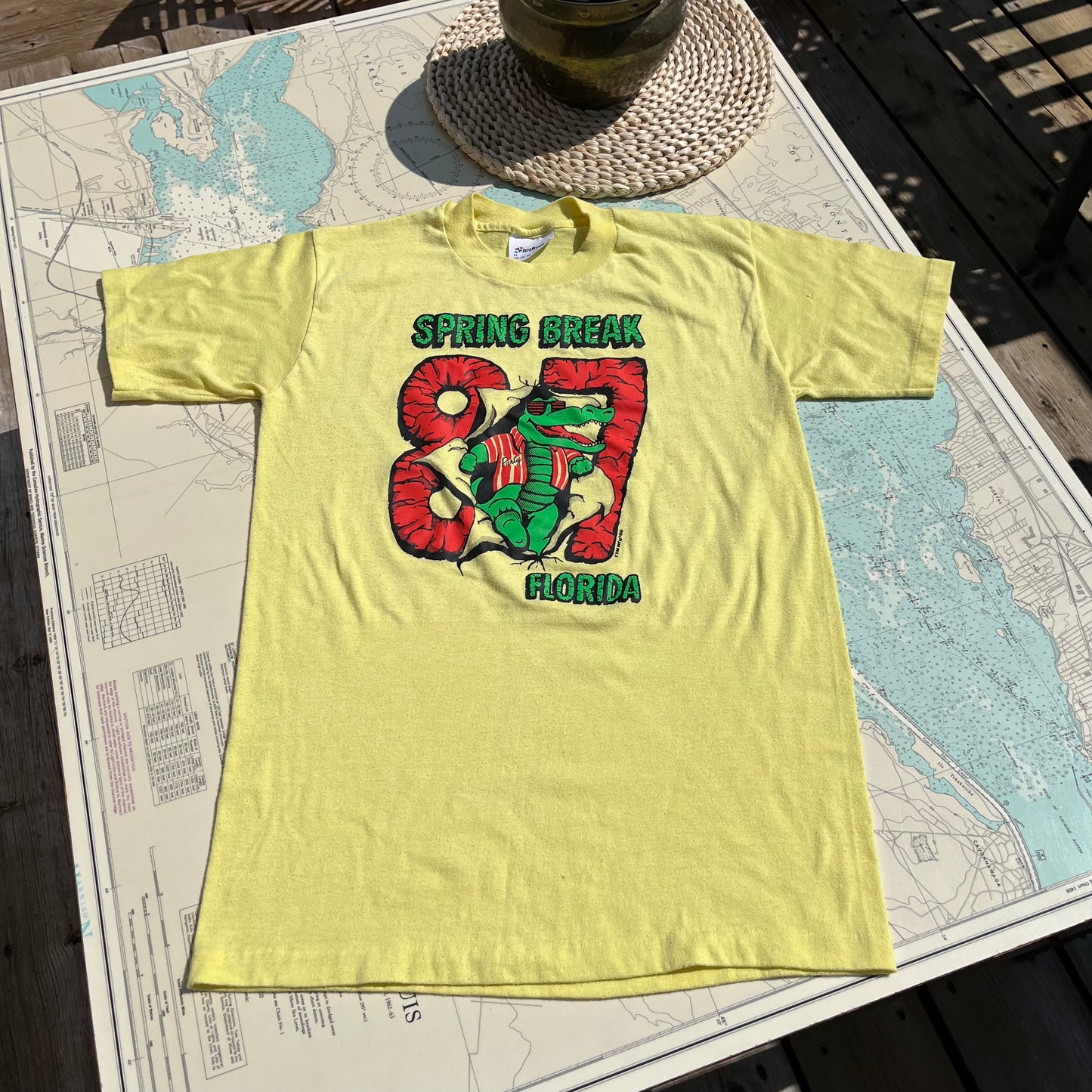 Vintage Spring Break Florida '87 Graphic Tee Shirt