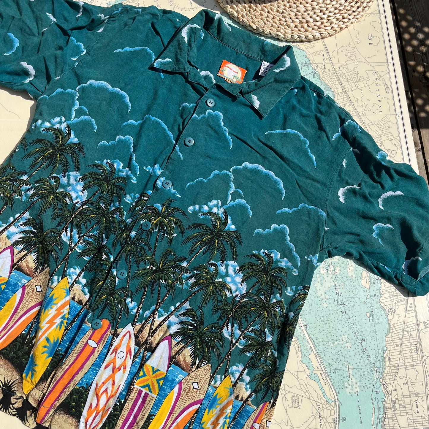 Vinage Bermuda Cruz Hawaiian Surf Shirt