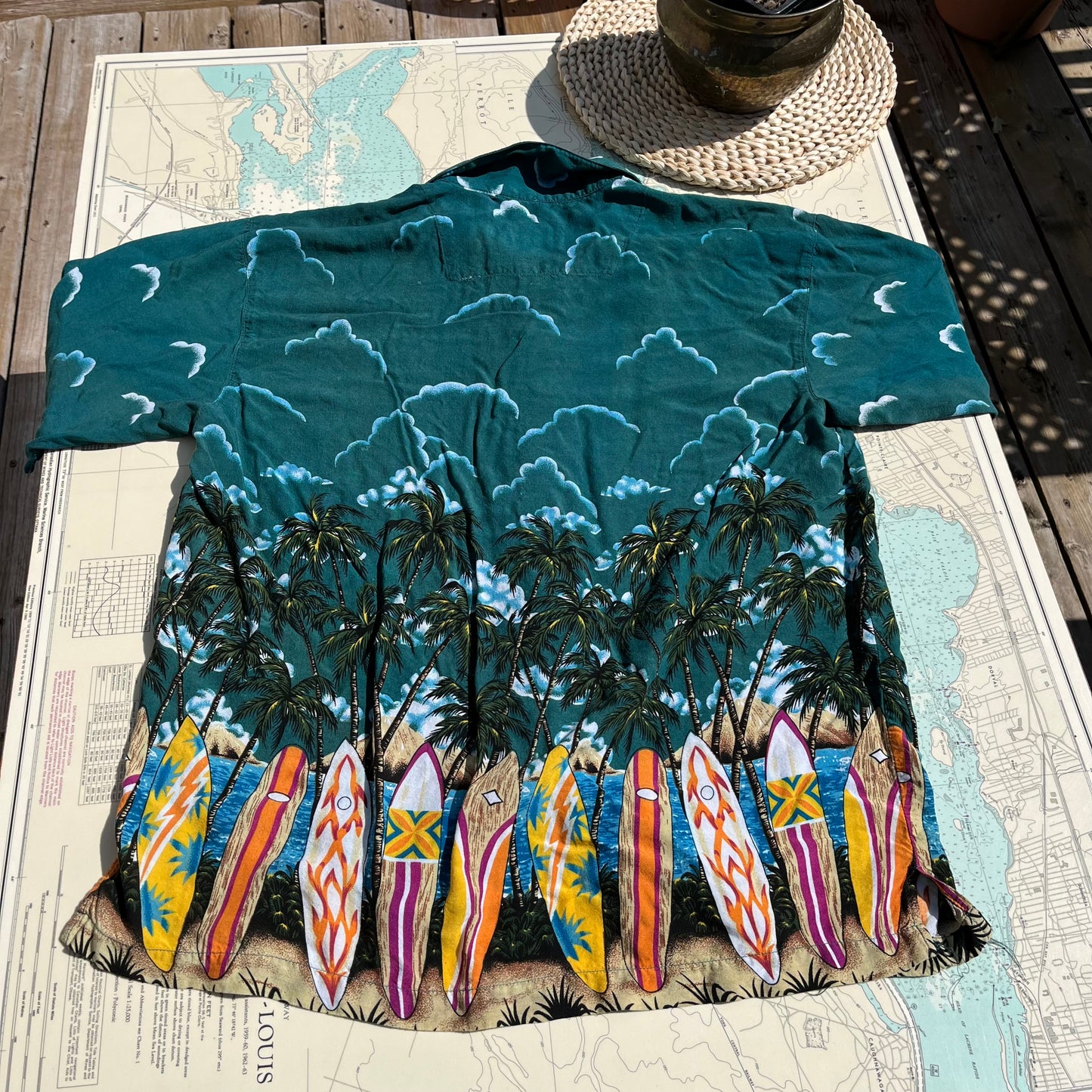 Vinage Bermuda Cruz Hawaiian Surf Shirt