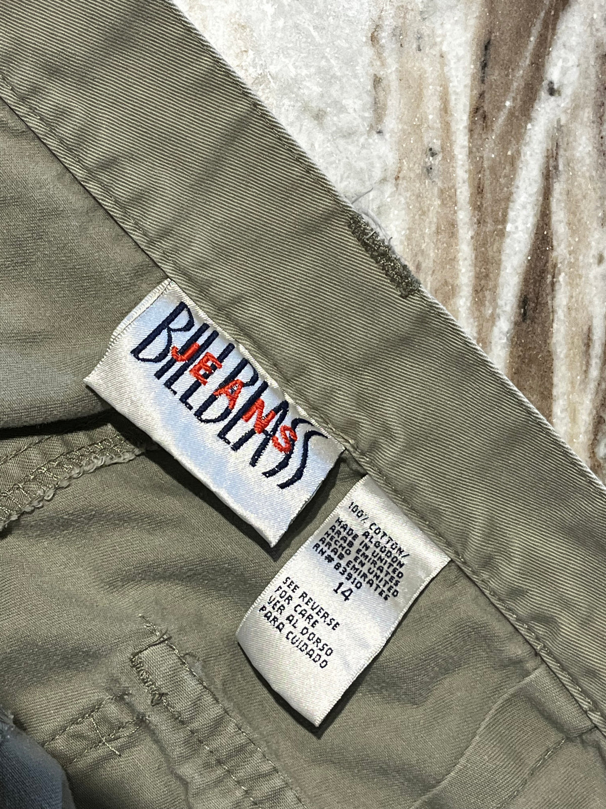 Vintage 90s Bill Blass Cargo Pants