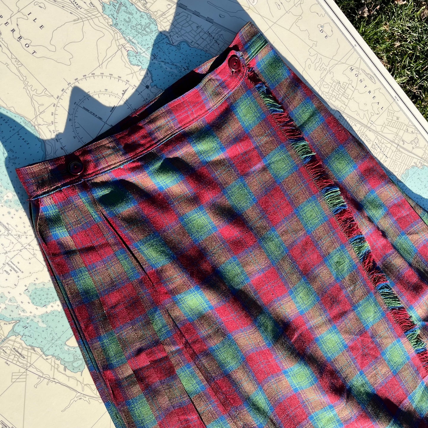 Vintage Red Green Blue McIntosh Canada Kilt