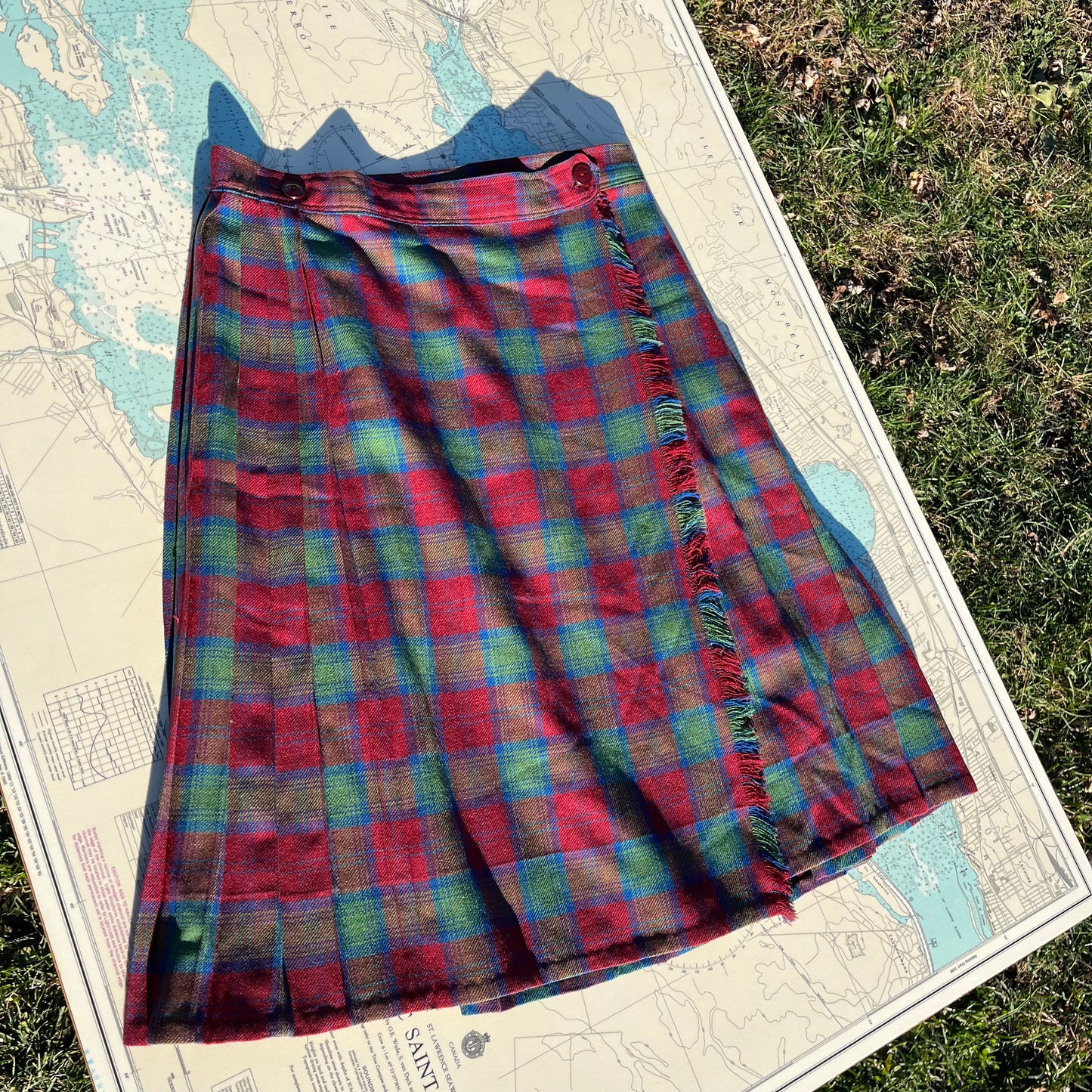 Vintage Red Green Blue McIntosh Canada Kilt