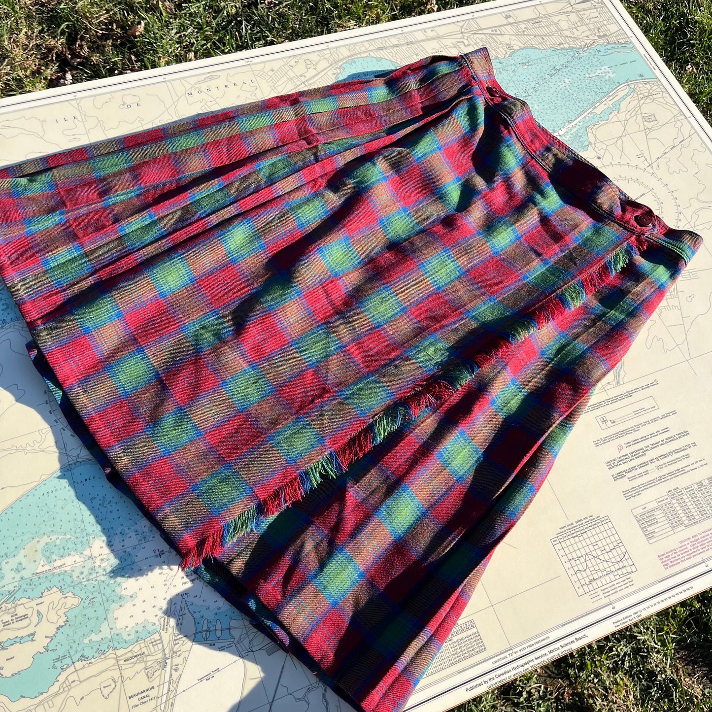 Vintage Red Green Blue McIntosh Canada Kilt