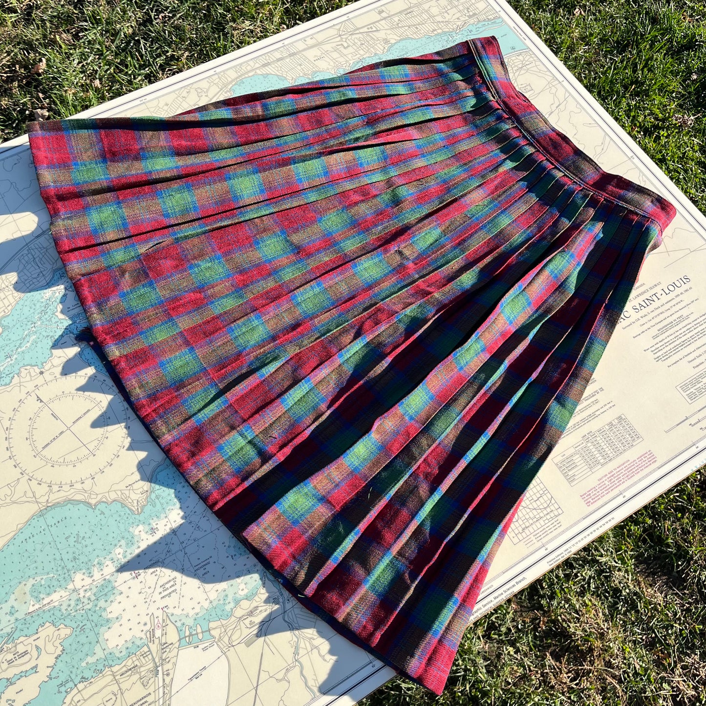 Vintage Red Green Blue McIntosh Canada Kilt