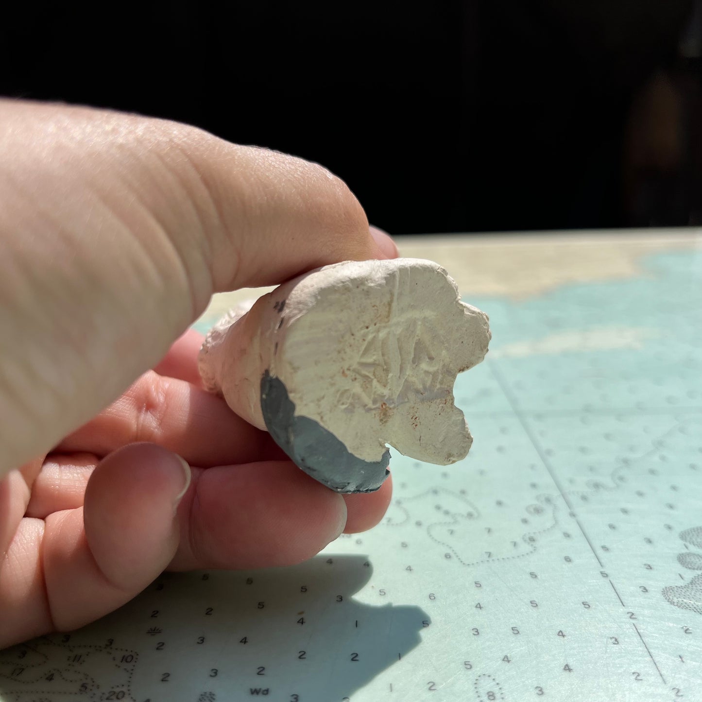 Vintage Miniature Ceramic Handmade Husky