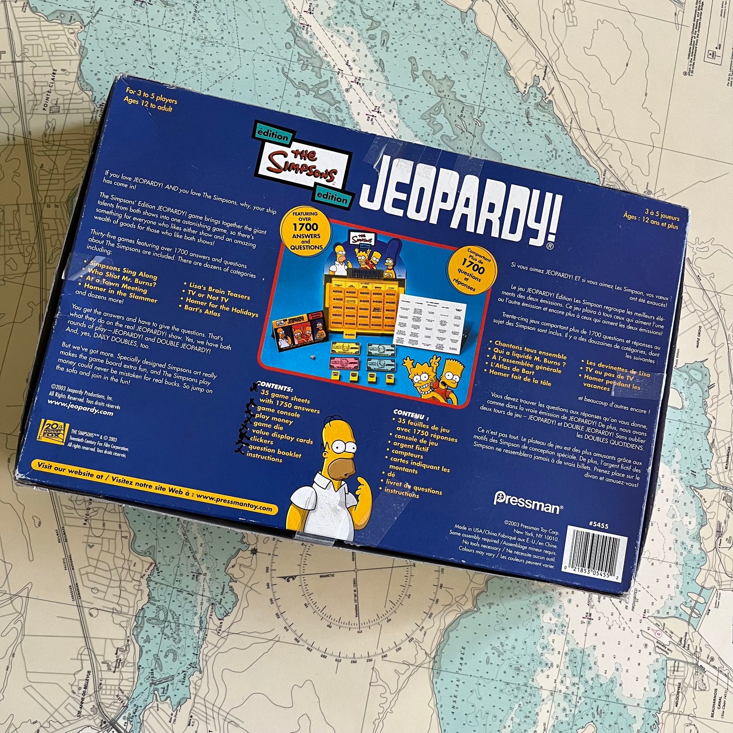 2003 Simpson's Jeopardy Board Game