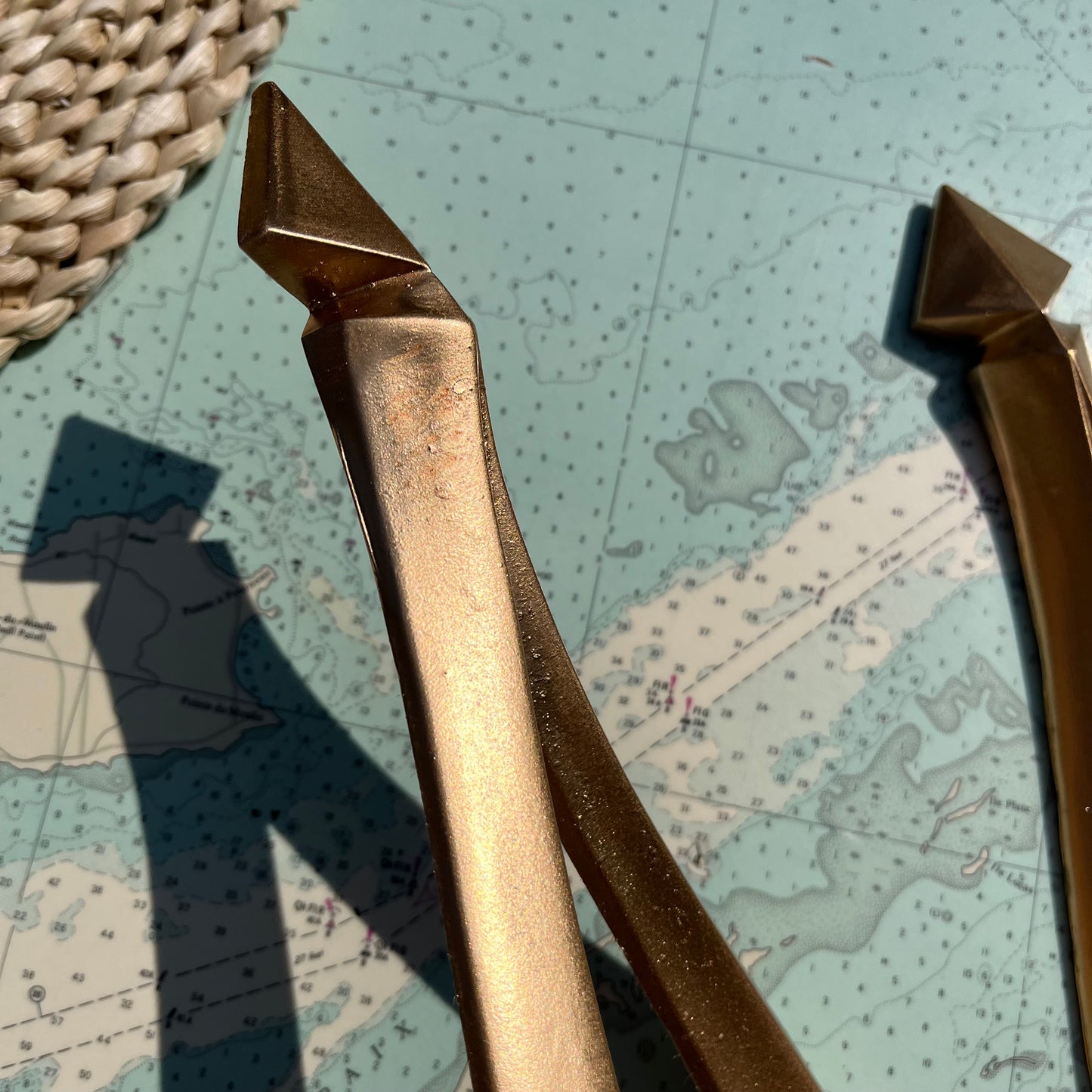 Vintage MCM Dart Wall Mount Candle Holders