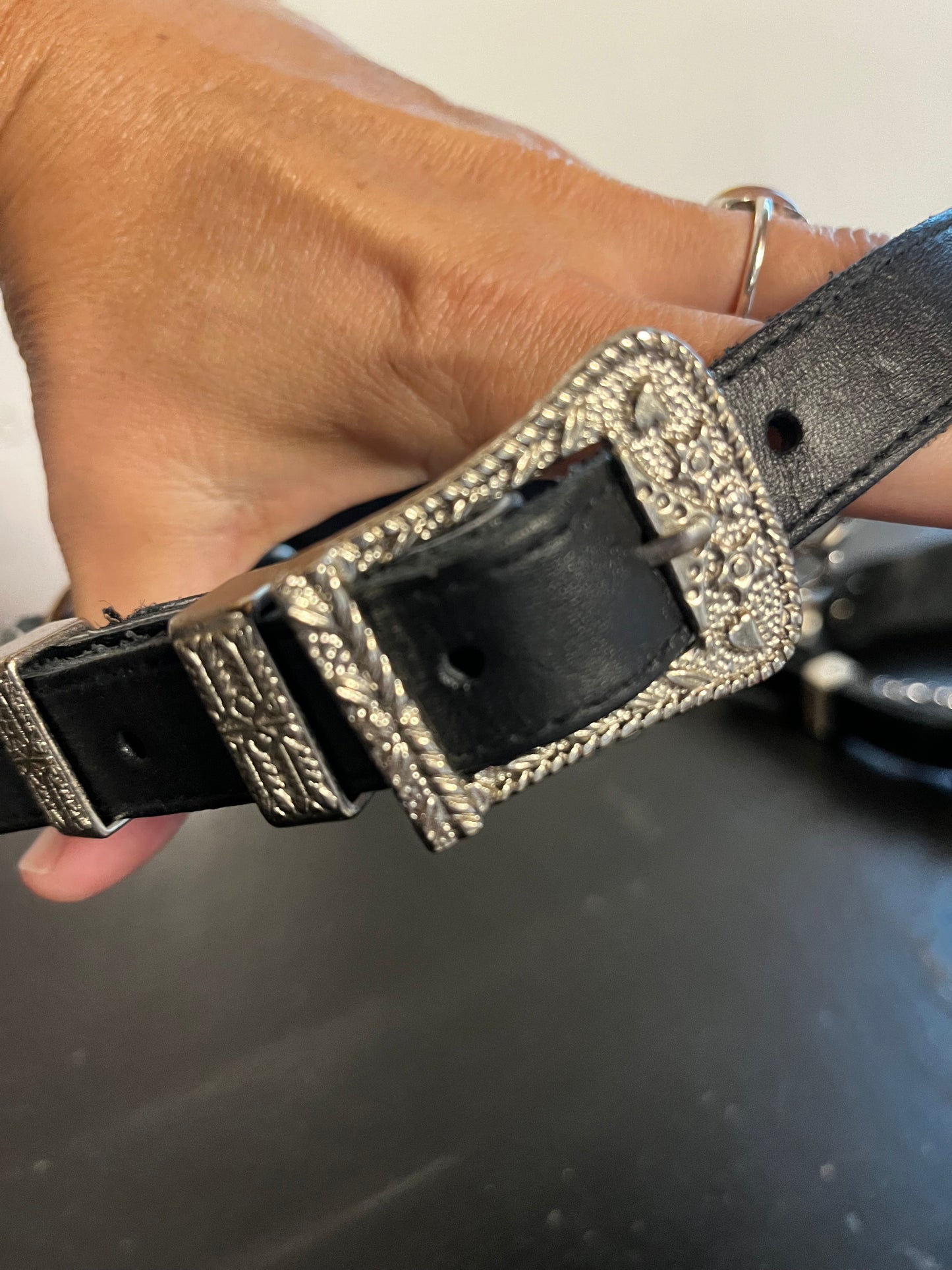 Vintage Leather Cowboy Boot Harness / Chain Accessories