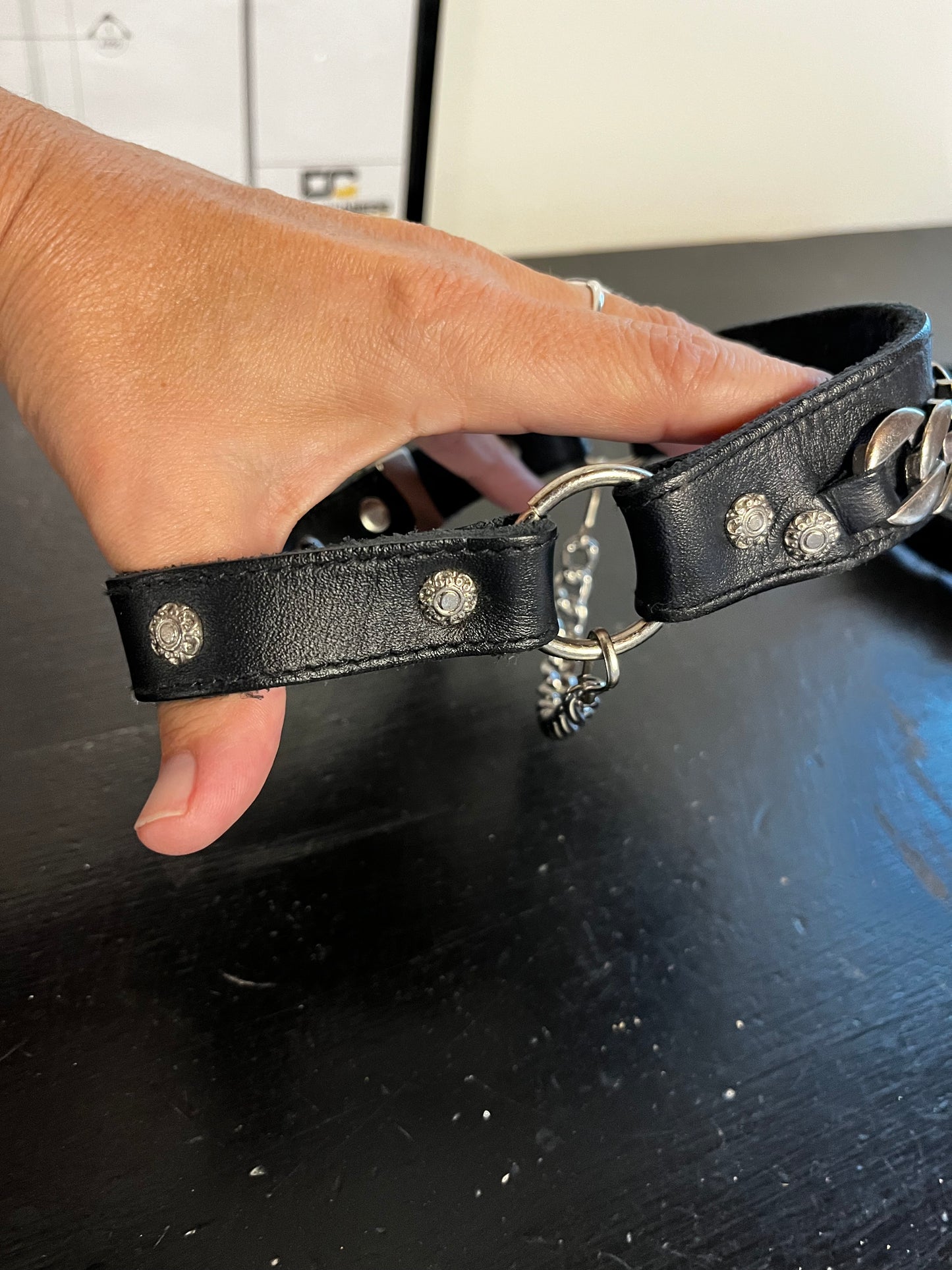 Vintage Leather Cowboy Boot Harness / Chain Accessories