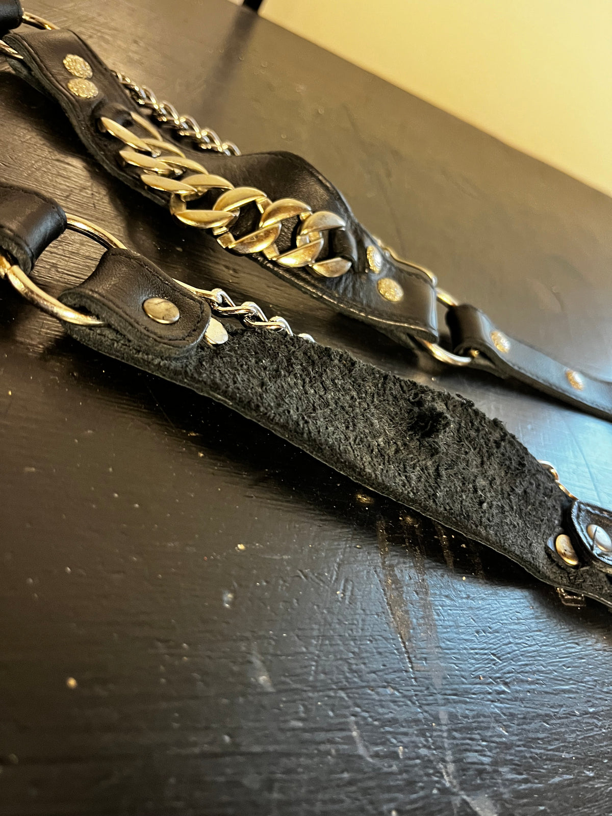 Vintage Leather Cowboy Boot Harness / Chain Accessories